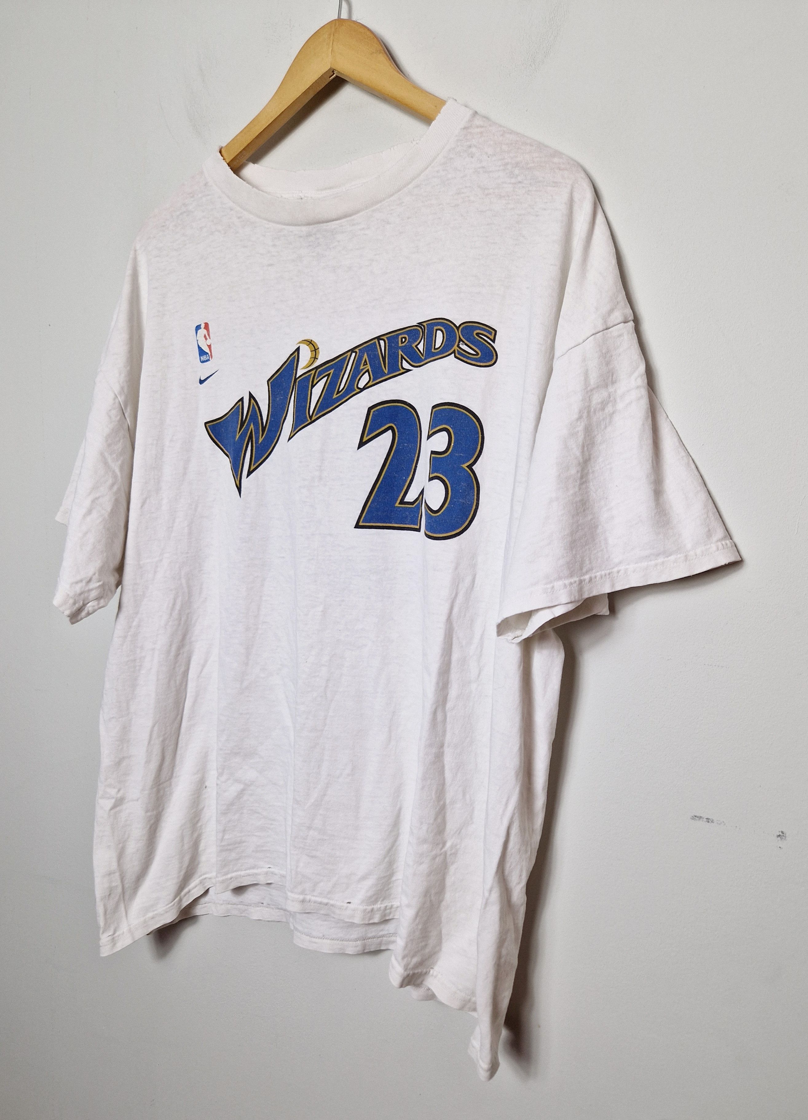 Jordan Brand Nike Wizards Michael Jordan 23 vintage 90s t-shirt Size US L / EU 52-54 / 3 - 2 Thumbnail