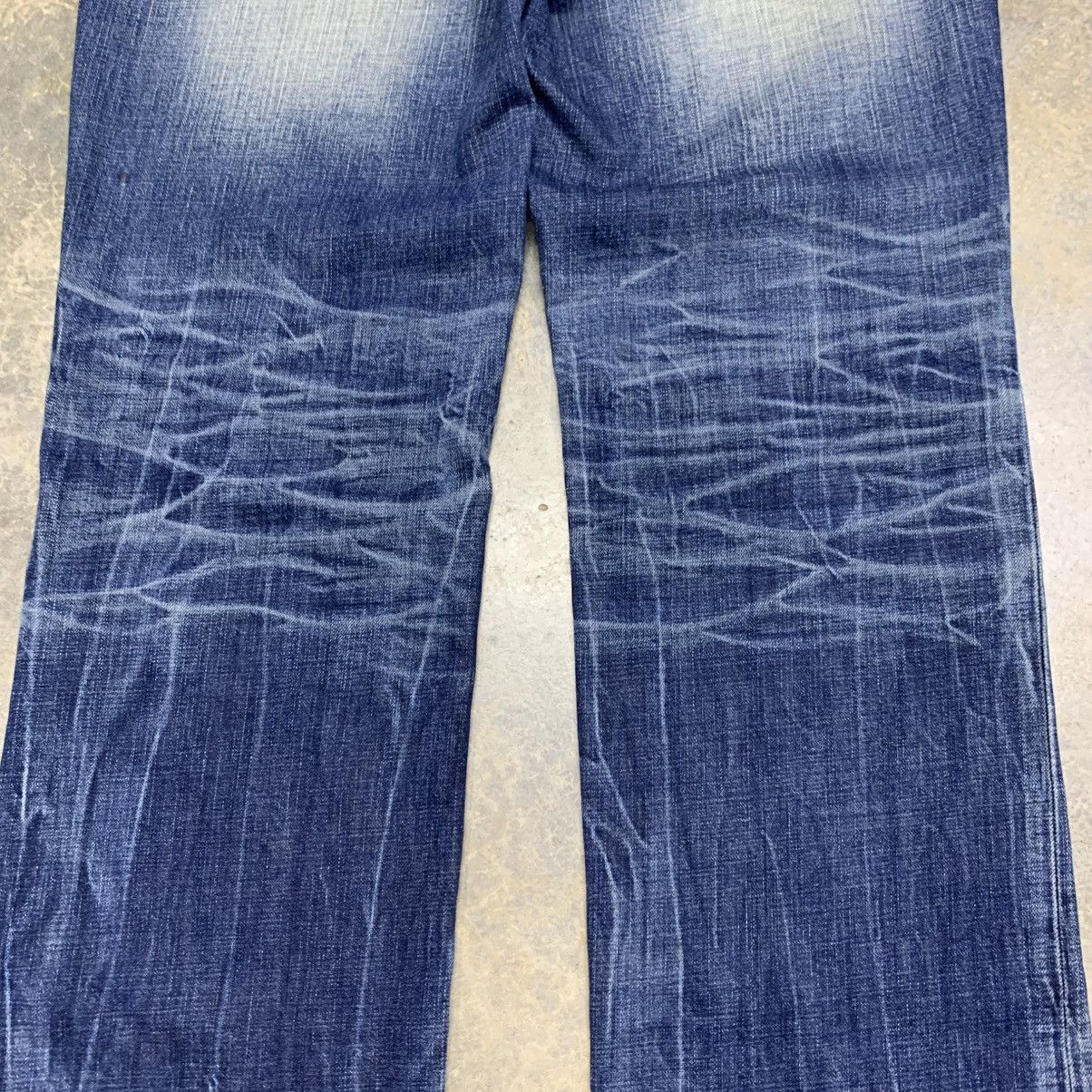 If Six Was Nine Lolita Jean by Concept Club Clawmark Distressed Denim Size US 34 / EU 50 - 17 Thumbnail