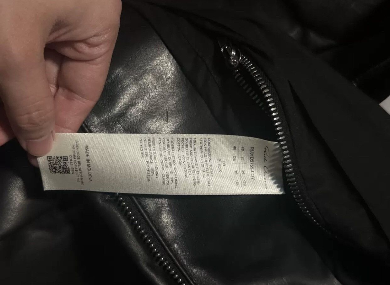 Rick Owens RICK OWENS calf leather jacket 2412-Nextarrow Size US S / EU 44-46 / 1 - 5 Thumbnail