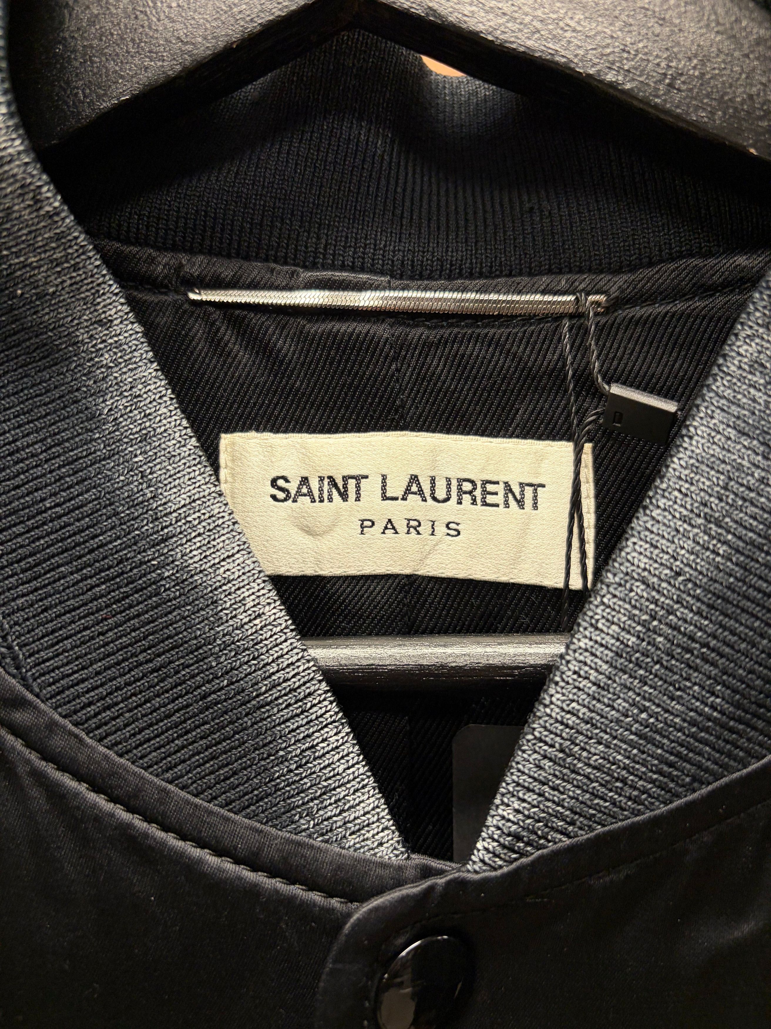 Saint Laurent Paris AW2016 Saint Laurent by Hedi Slimane ‘Moonlight on the Water’ Silk Bomber Jacket Size US M / EU 48-50 / 2 - 4 Thumbnail