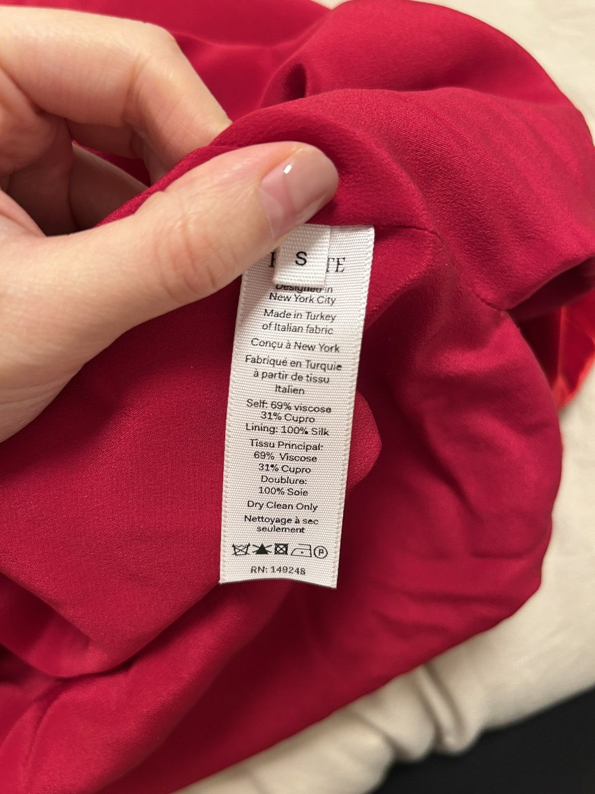 KHAITE KHAITE RED VELVET BLOUSE Size S / US 4 / IT 40 - 5 Thumbnail