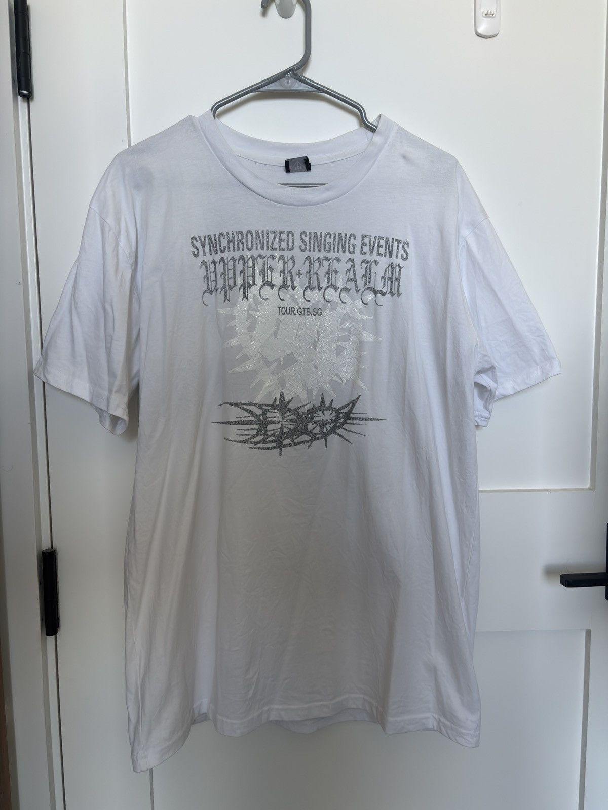 Drain Gang Bladee LA Popup Exclusive White Tee Size US L / EU 52-54 / 3 - 1 Thumbnail