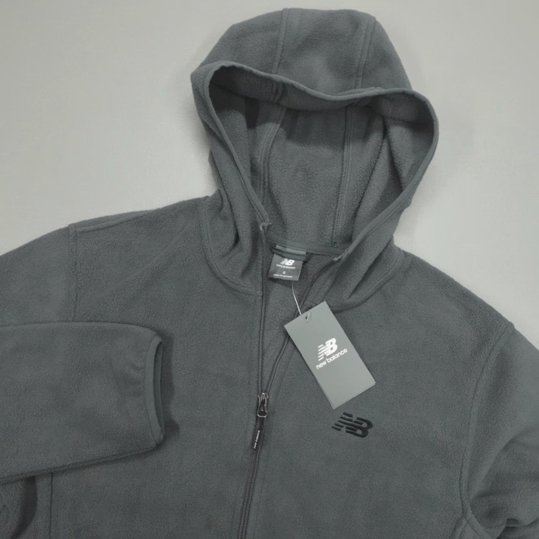 New Balance New Balance Hoodie Full Zip Jacket Men S Fleece Hooded Grey Relaxed Zip Jacket Size US S / EU 44-46 / 1 - 2 Thumbnail