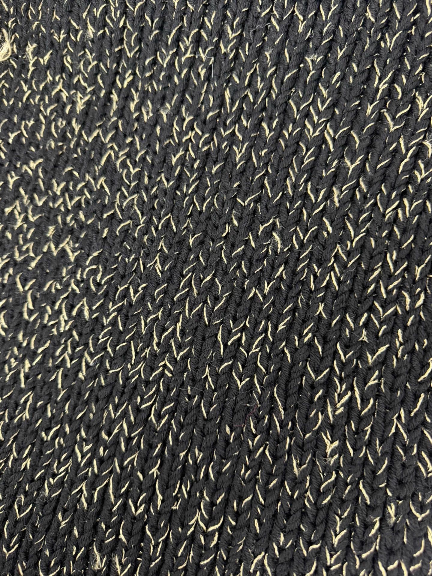 Saint Laurent Paris SLP Black & Gold Wool Blend Oversized Scarf Mint Size ONE SIZE - 5 Thumbnail