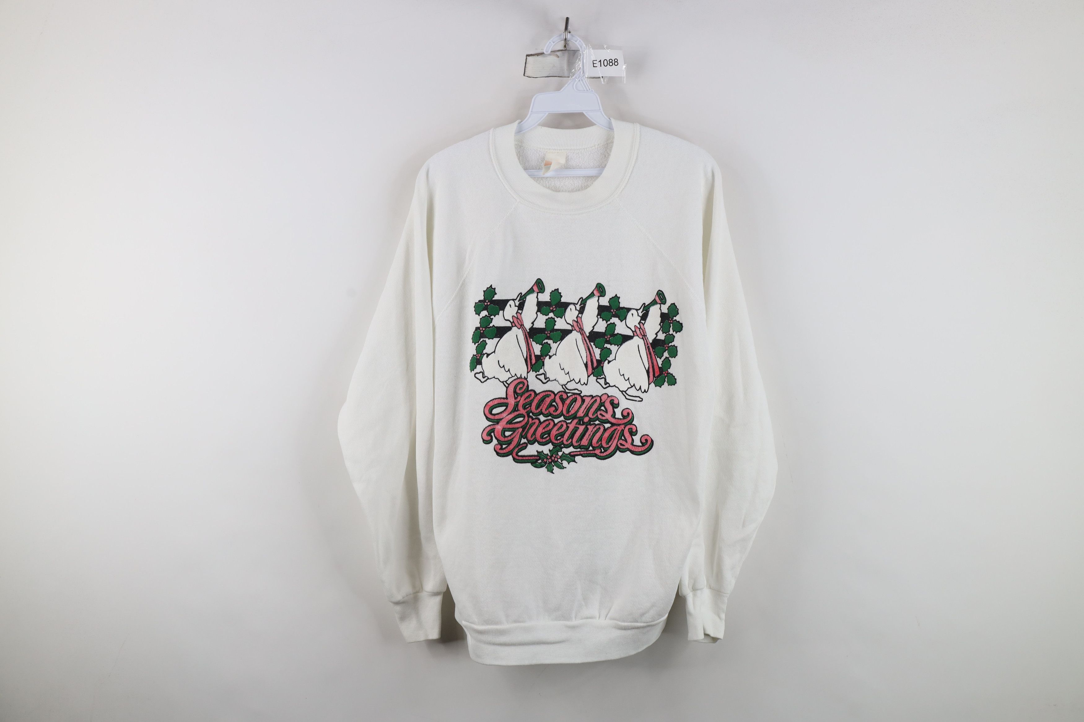 Vintage Vintage 70s 80s Streetwear Seasons Greetings Sweatshirt USA Size XL / US 12-14 / IT 48-50 - 1 Thumbnail