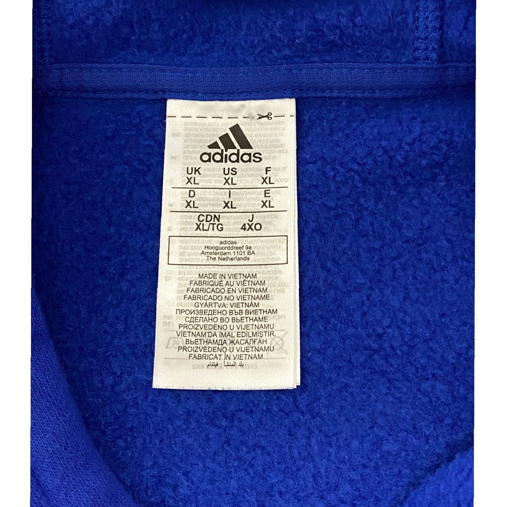 Adidas Adidas Raider Pride Hoodie University Pullover Hooded Sweatshirt XL Blue Unisex Adults Long Sleeve Pockets Graphic Print Logo Fleece Polyester Size US XL / EU 56 / 4 - 4 Thumbnail