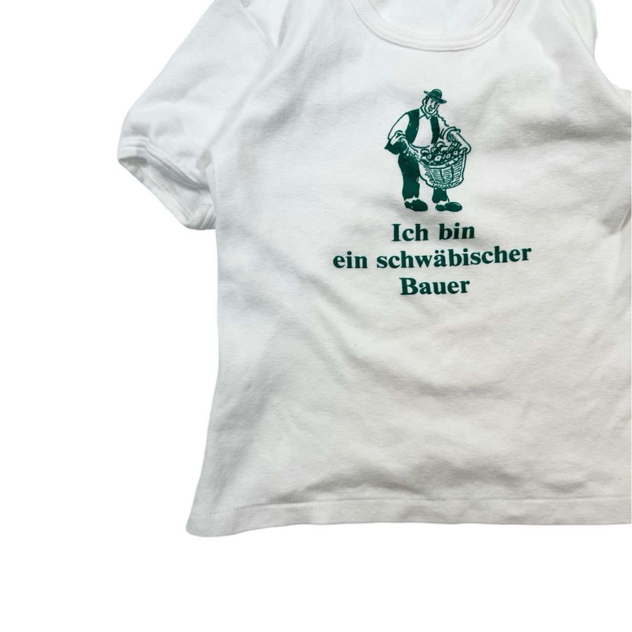 Vintage Vintage 90s Ich Bin Ein Schwabischer Baeur Graphic T Shirt Size US L / EU 52-54 / 3 - 3 Thumbnail