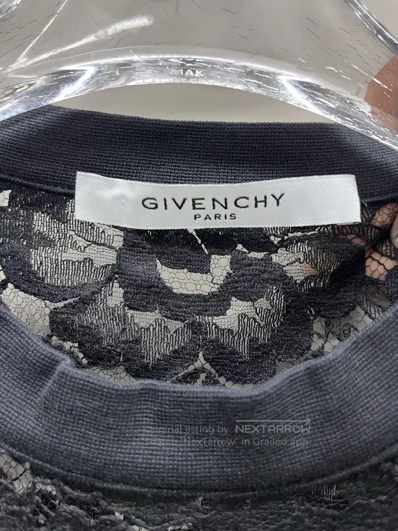 Givenchy Givenchy Limited Edition Pervert 17 Black Lace T-Shirt Size US M / EU 48-50 / 2 - 3 Thumbnail