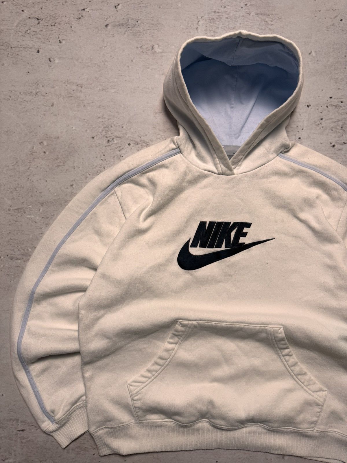Nike × Vintage NIKE VINTAGE CENTER LOGO OVERSIZE BOXY HOODIE Size US M / EU 48-50 / 2 - 2 Thumbnail