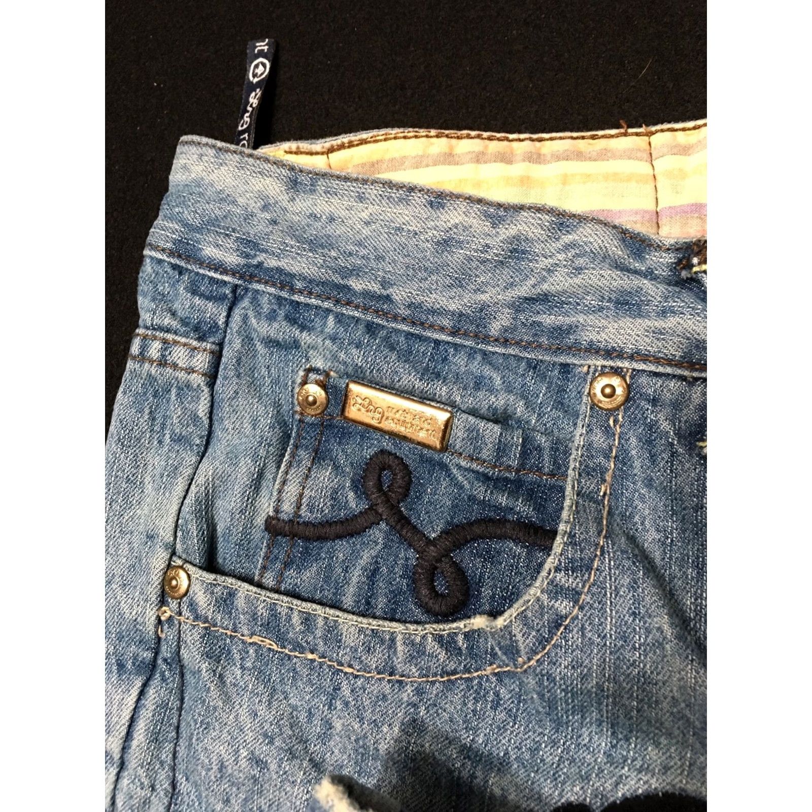 Rainbow LRG Jeans 42x32 Blue Denim 5-Pocket Grunge Fit VTG Wide-Leg Mens Jeans Size US 42 / EU 58 - 6 Thumbnail