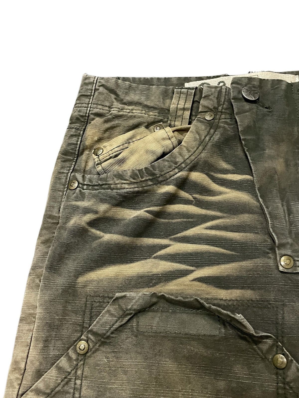 Japanese Brand × Le Grande Bleu (L.G.B.) 3.Q.L Japan Double Knee Claws Mark Shadow Wash Denim Pants Size US 28 / EU 44 - 10 Thumbnail