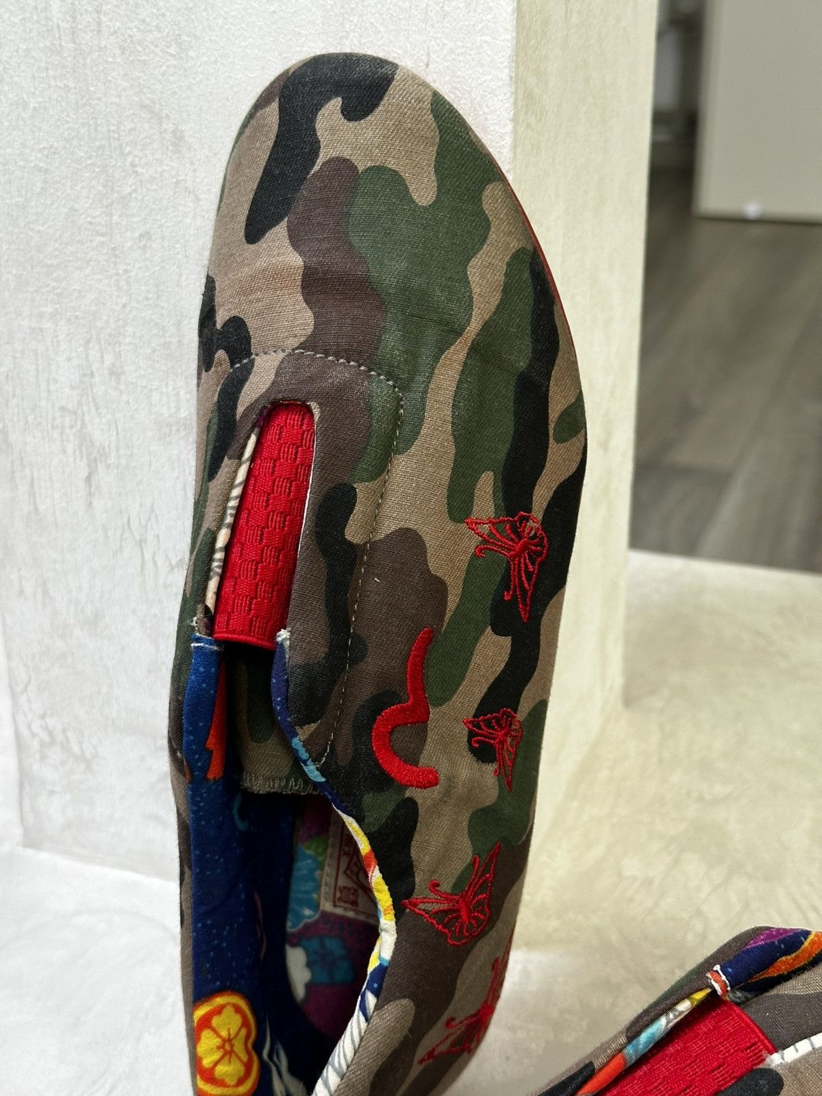 Evisu Rare! Evisu Graphic Low Top Sneakers Camo Japan Styel Size US 6.5 / EU 39-40 - 4 Thumbnail