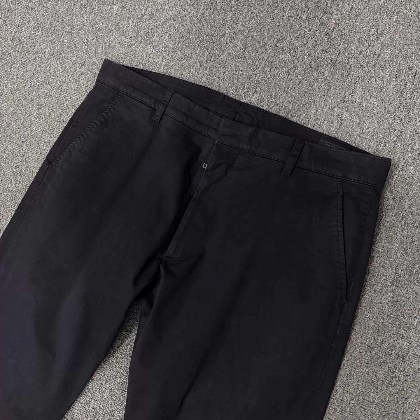 Prada Prada Black Zip Detail Chino Pants 52 95 New Size US 36 / EU 52 - 3 Thumbnail