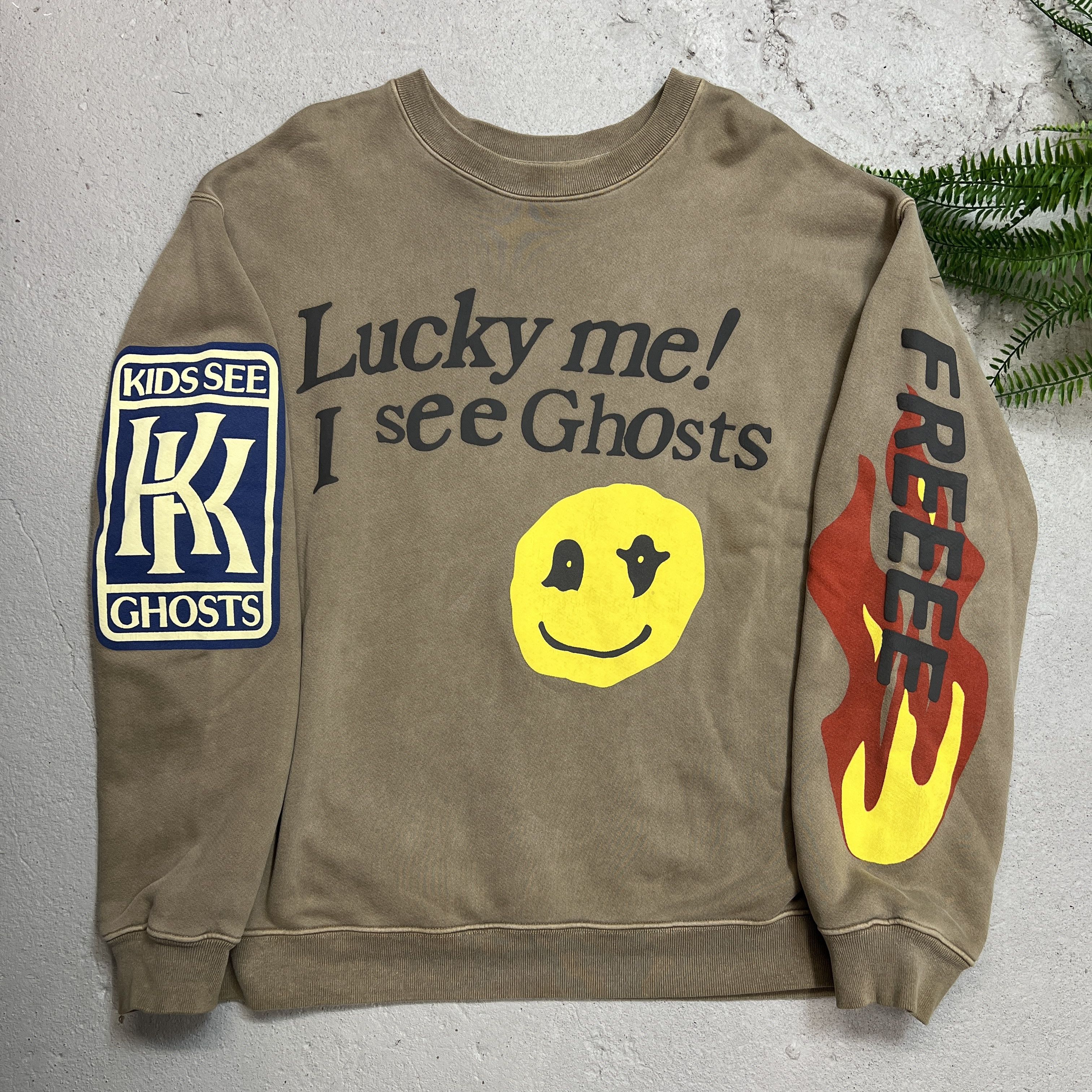 Buy CPFM- Kids See Ghosts, Lucky Me Kanye West Kid Cudi Crewneck Cactus Plant