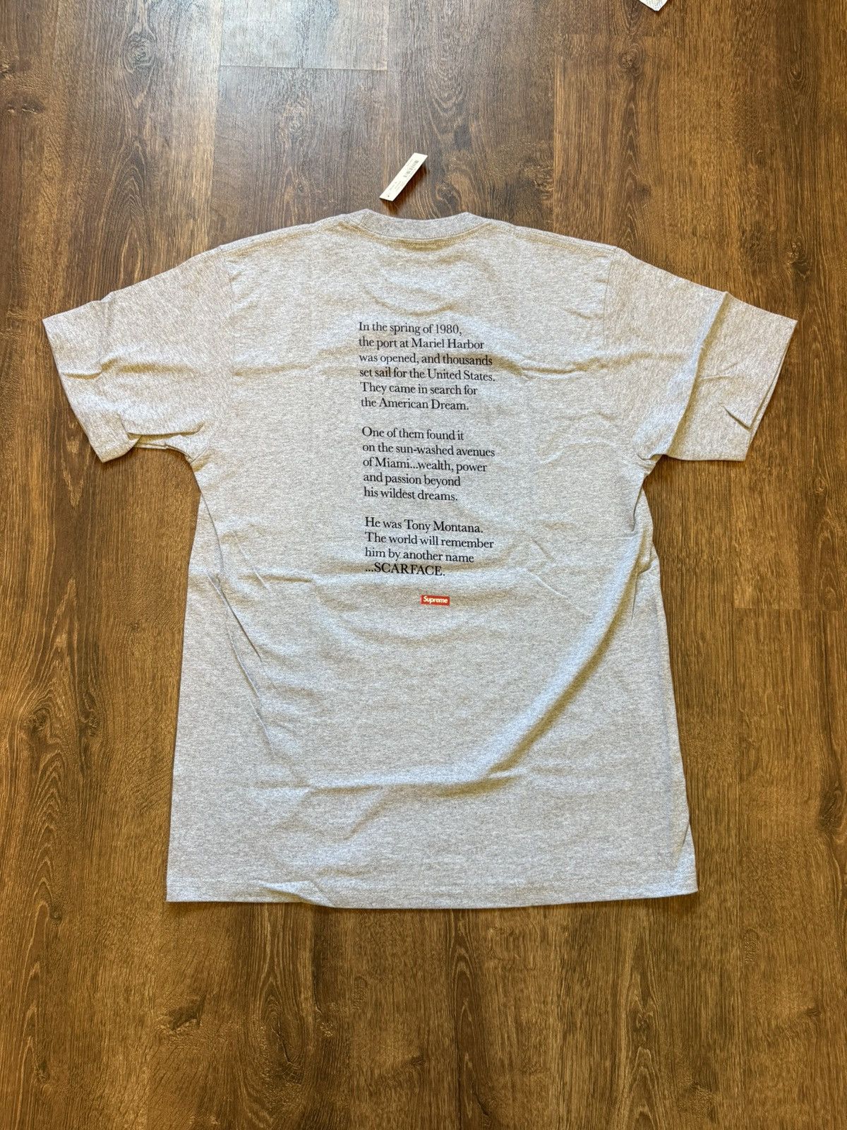 Supreme Supreme Scarface Friend Tee Heather Grey Size US L / EU 52-54 / 3 - 5 Thumbnail