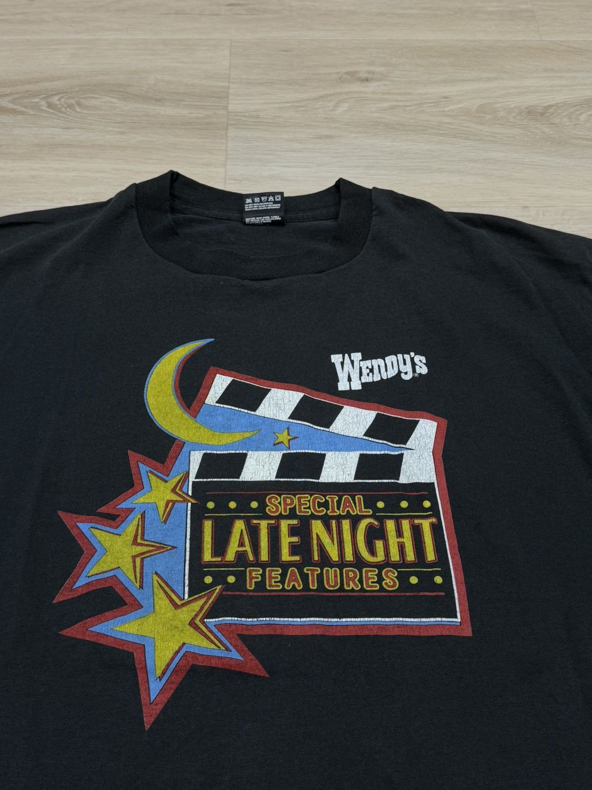 Vintage Vintage 90s Wendy’s Special Late Night Features Tee Size US XL / EU 56 / 4 - 2 Thumbnail