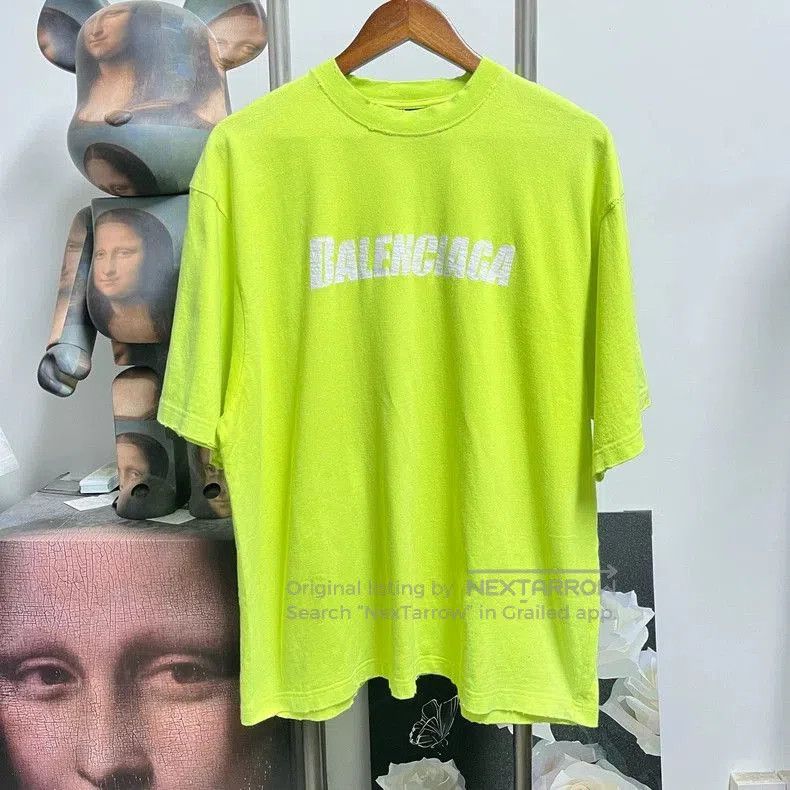 Balenciaga Balenciaga Printed Logo Short Sleeve Tee. Size US XS / EU 42 / 0 - 1 Thumbnail