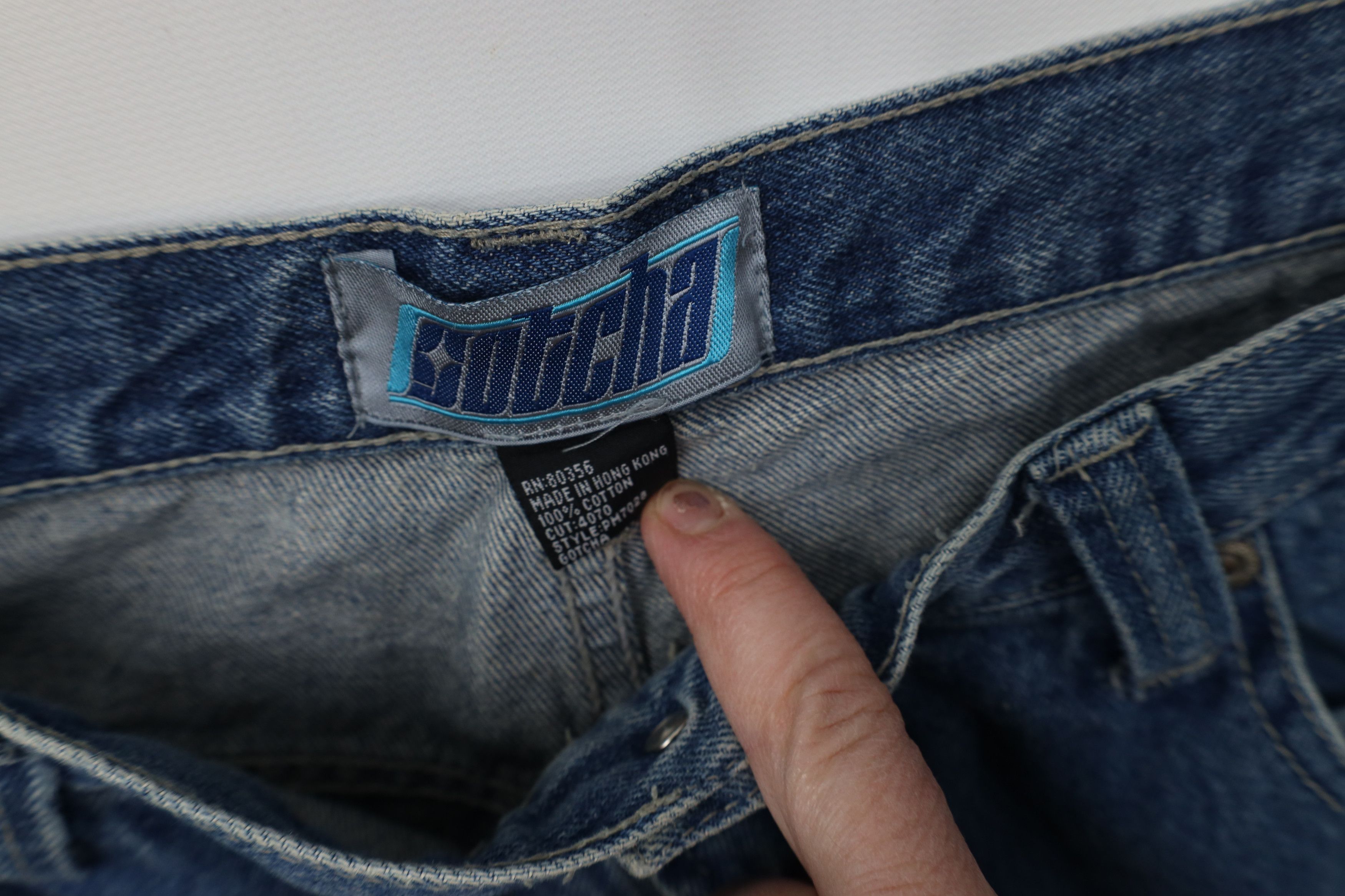 Gotcha Vintage 90s Y2K Gotcha Surfing Baggy Skateboard Jeans Blue Size US 36 / EU 52 - 8 Thumbnail