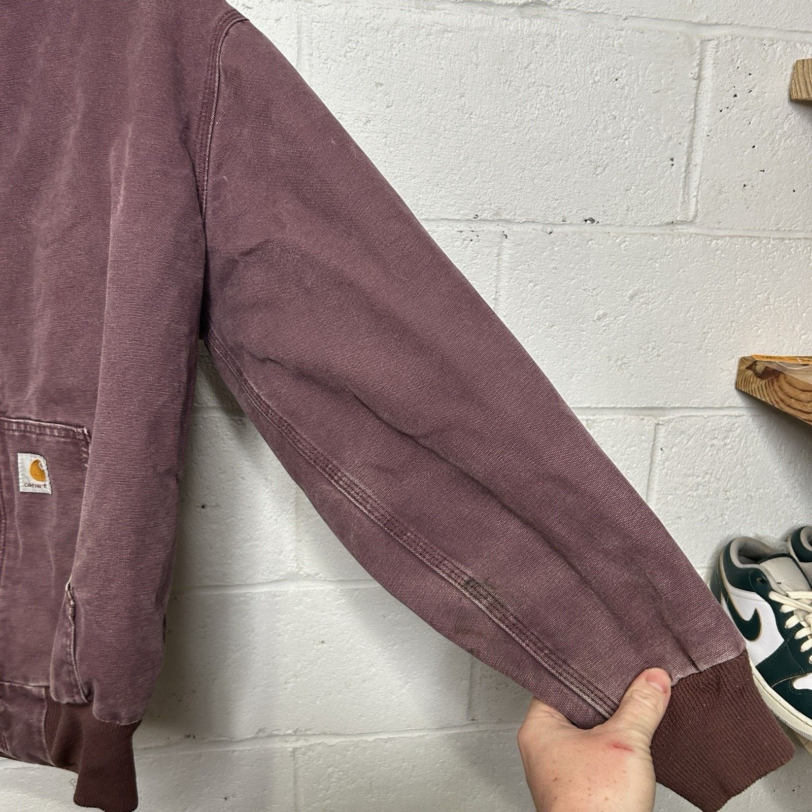 Carhartt Vintage Carhartt Quilted Active Jacket “Deep Plum” WJ130 DPM Size L / US 10 / IT 46 - 7 Thumbnail