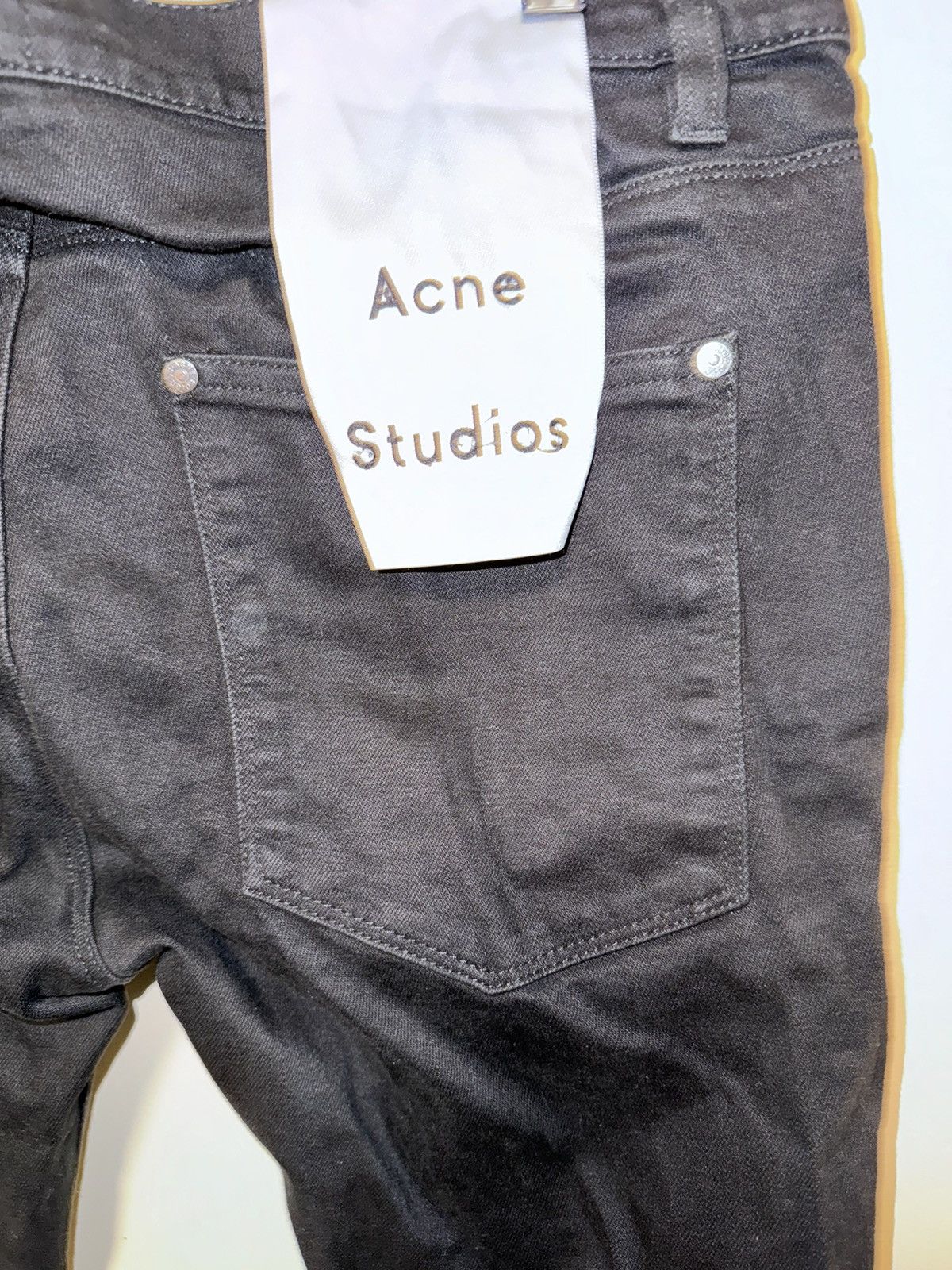 Acne Studios Acne Studios Max Stay Cash Black Denim Jeans Size US 34 / EU 50 - 8 Thumbnail