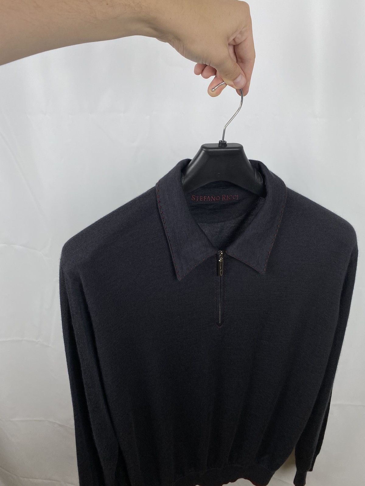 Stefano Ricci Stefano Ricci Cashmere-Silk 1/3 Zip Jumper Collared size 56 Size US XL / EU 56 / 4 - 7 Thumbnail