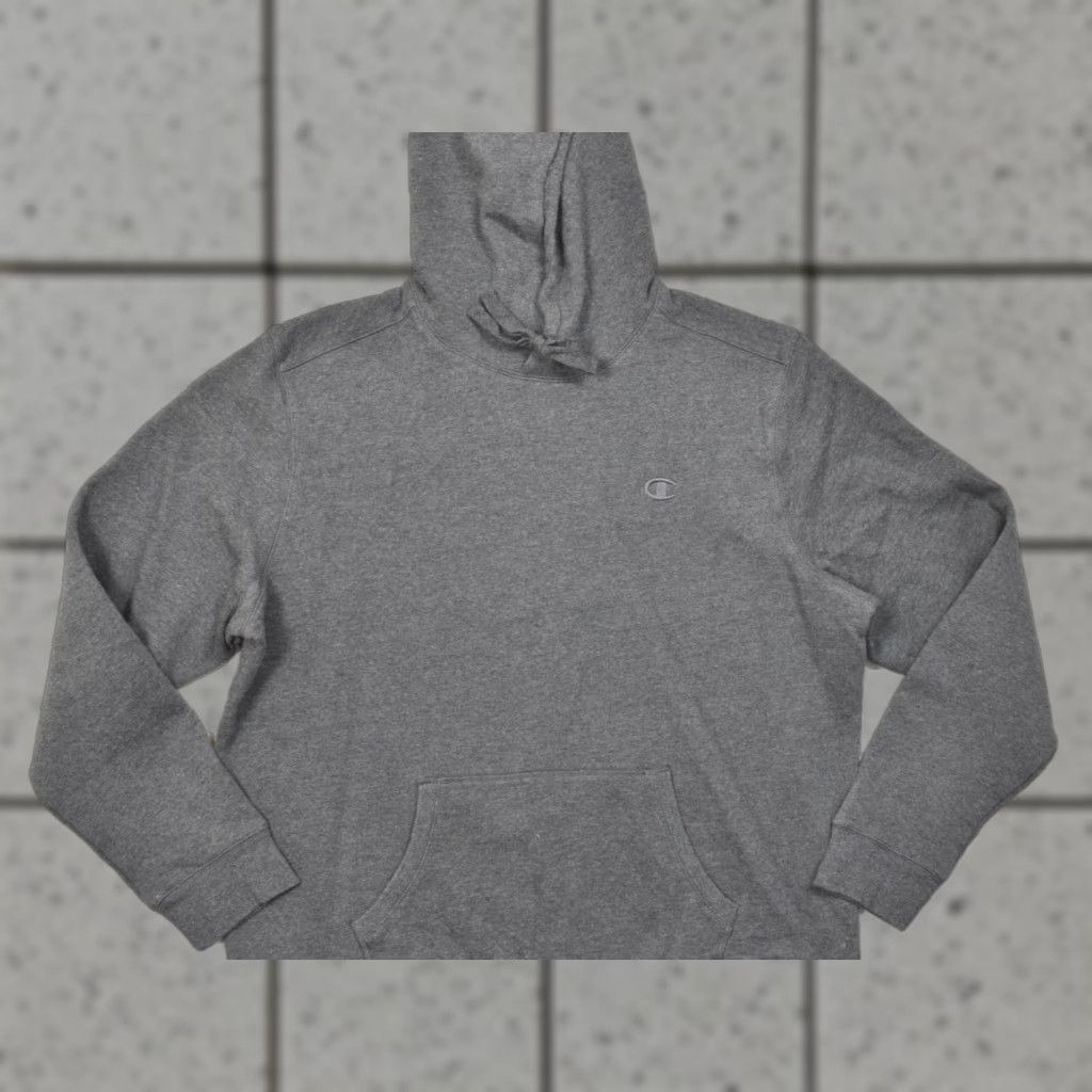 Champion Champion Mens XL Dark Gray Heather Fleece Pullover Hoodie Sweatshirt Authentic Sweatshirt Size US XL / EU 56 / 4 - 1 Thumbnail