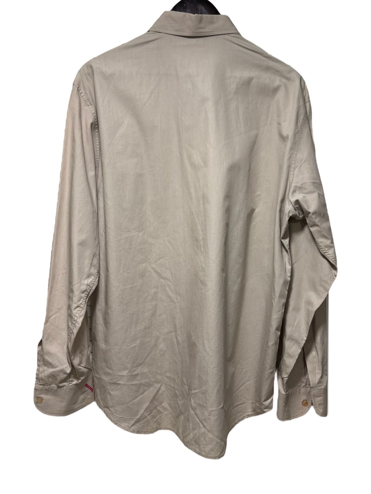 Moschino Archives Moschino Jeans Shirt Italy Beige Pin Embroidery AOP Size US L / EU 52-54 / 3 - 11 Thumbnail