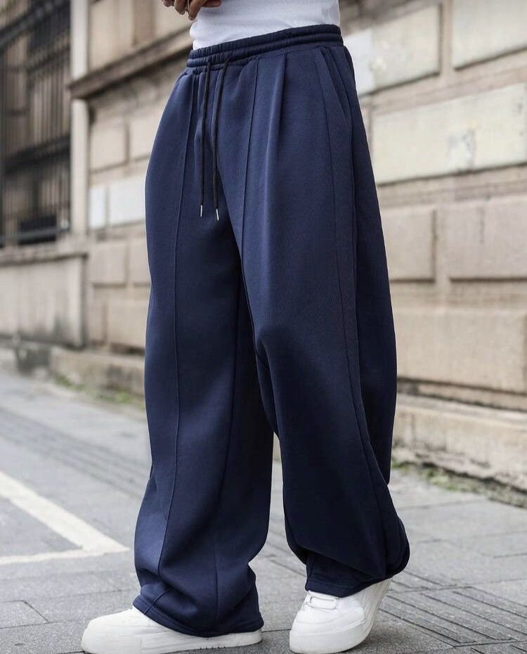 Japanese Brand Baggy Sweatpants - Retro Style Sportswear Fit Size US 28 / EU 44 - 3 Thumbnail
