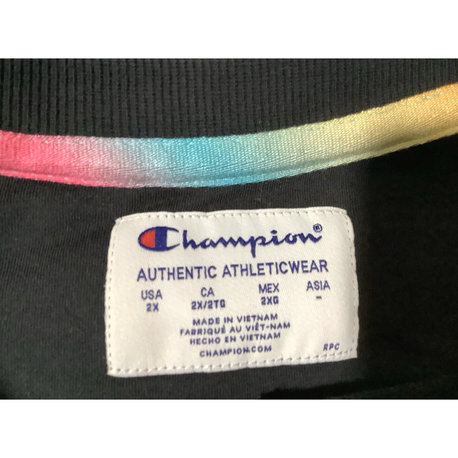 Champion Champion Athleticwear Shirt 2XL Black Womens Long Sleeve Pullover Crew Neck Active Top Regular Fit Size XXL / US 16-18 / IT 52-54 - 4 Thumbnail