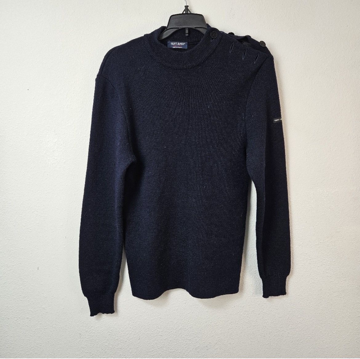 Saint James Saint James Wool Fisherman Crewneck With Side Button Closure Size US S / EU 44-46 / 1 - 1 Thumbnail