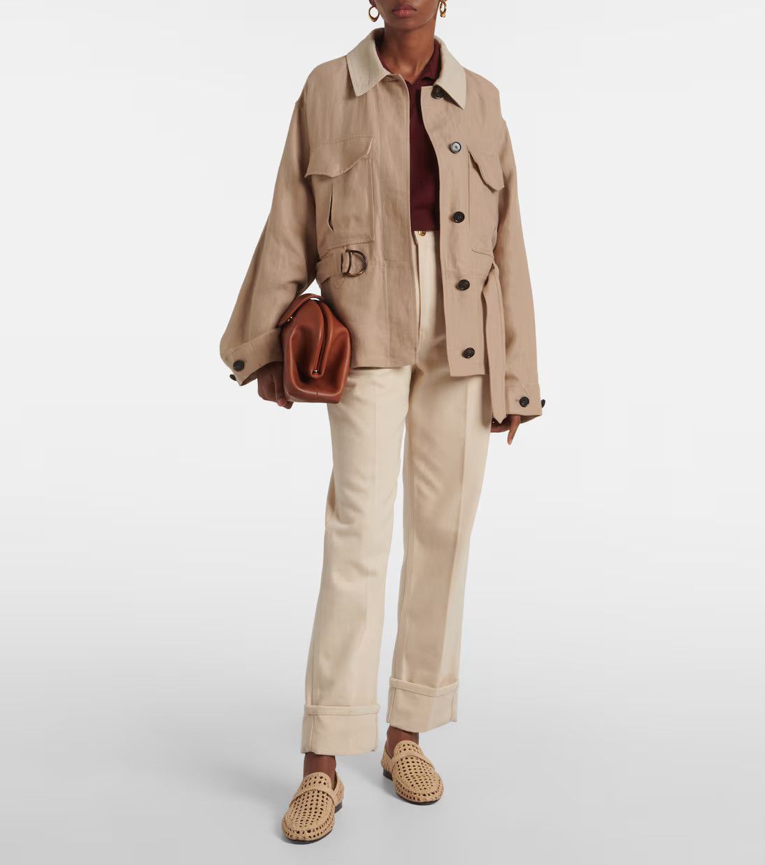 Loro Piana o1y1025 Casual Pant in Beige Size 30" / US 8 / IT 44 - 2 Thumbnail