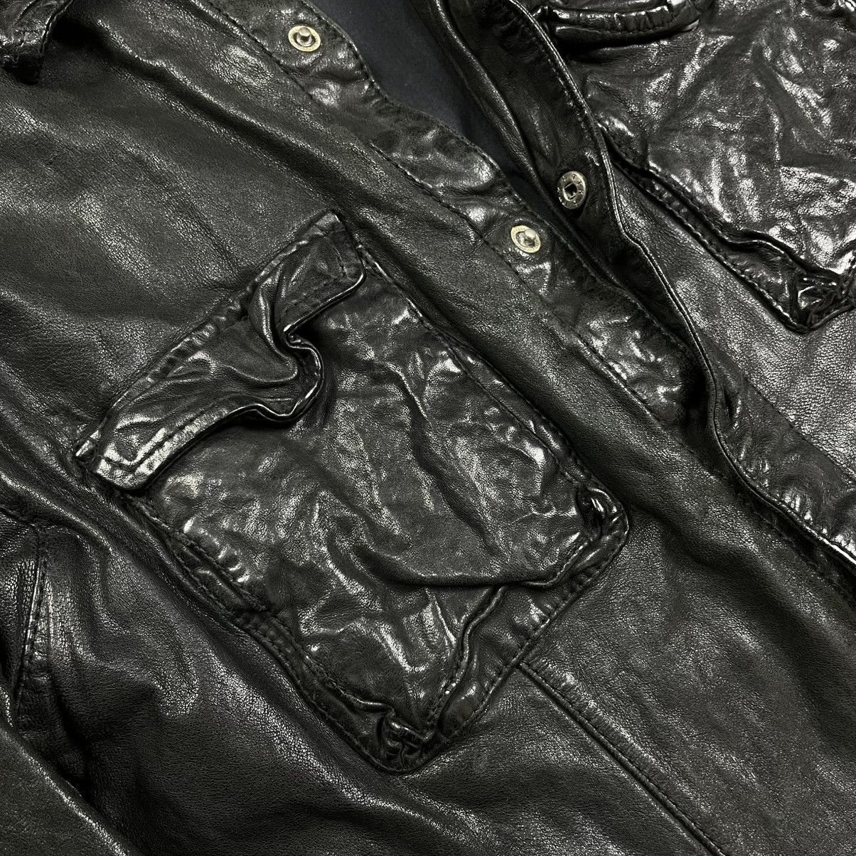 Isamu Katayama Backlash Luva tram wrinkled leather jacket guidi ccp style Size US M / EU 48-50 / 2 - 9 Thumbnail