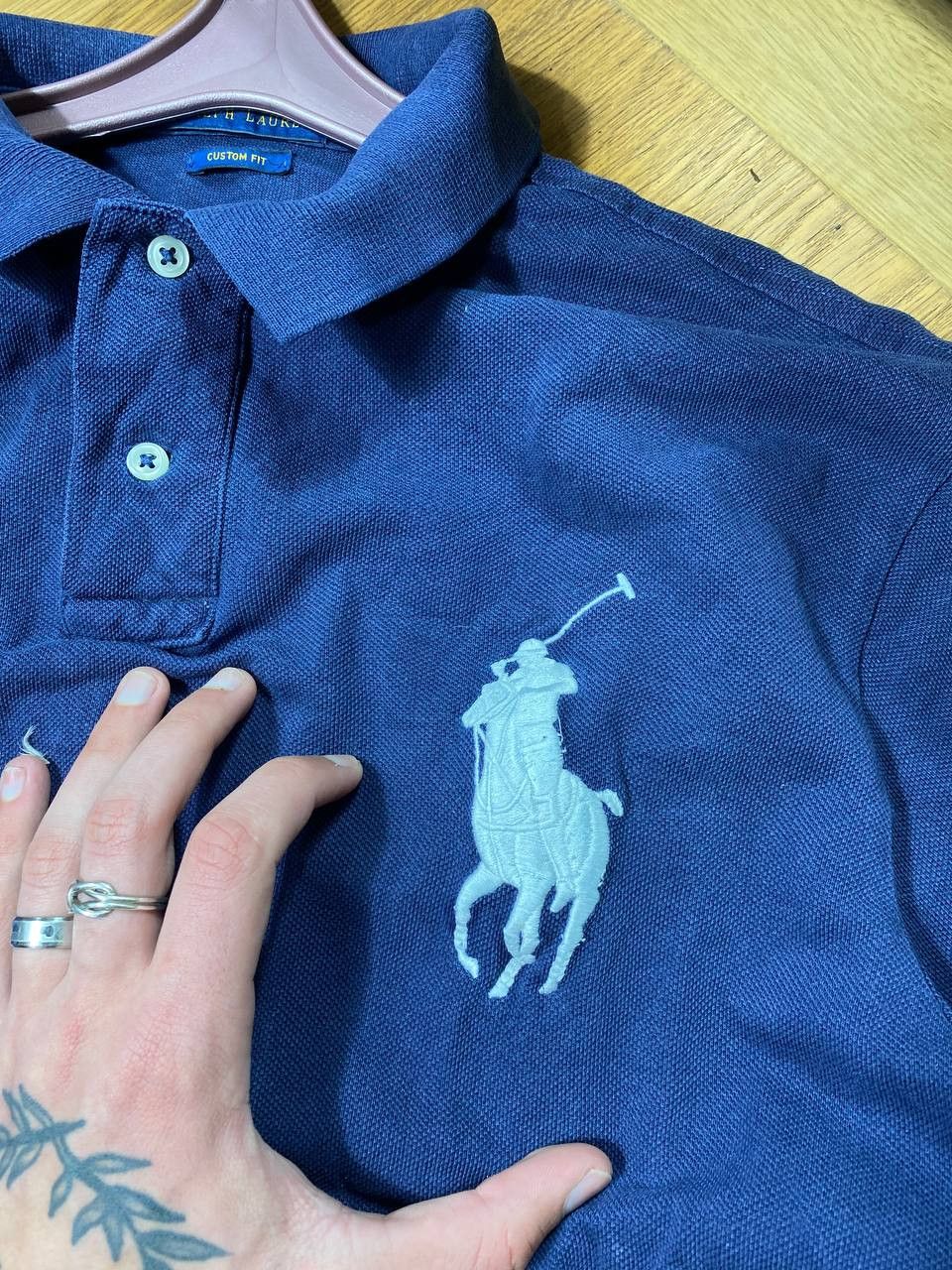 Polo Ralph Lauren × Ralph Lauren Vintage Y2K Chief Keef Ralph Lauren Navy New York Polo Size US L / EU 52-54 / 3 - 8 Thumbnail