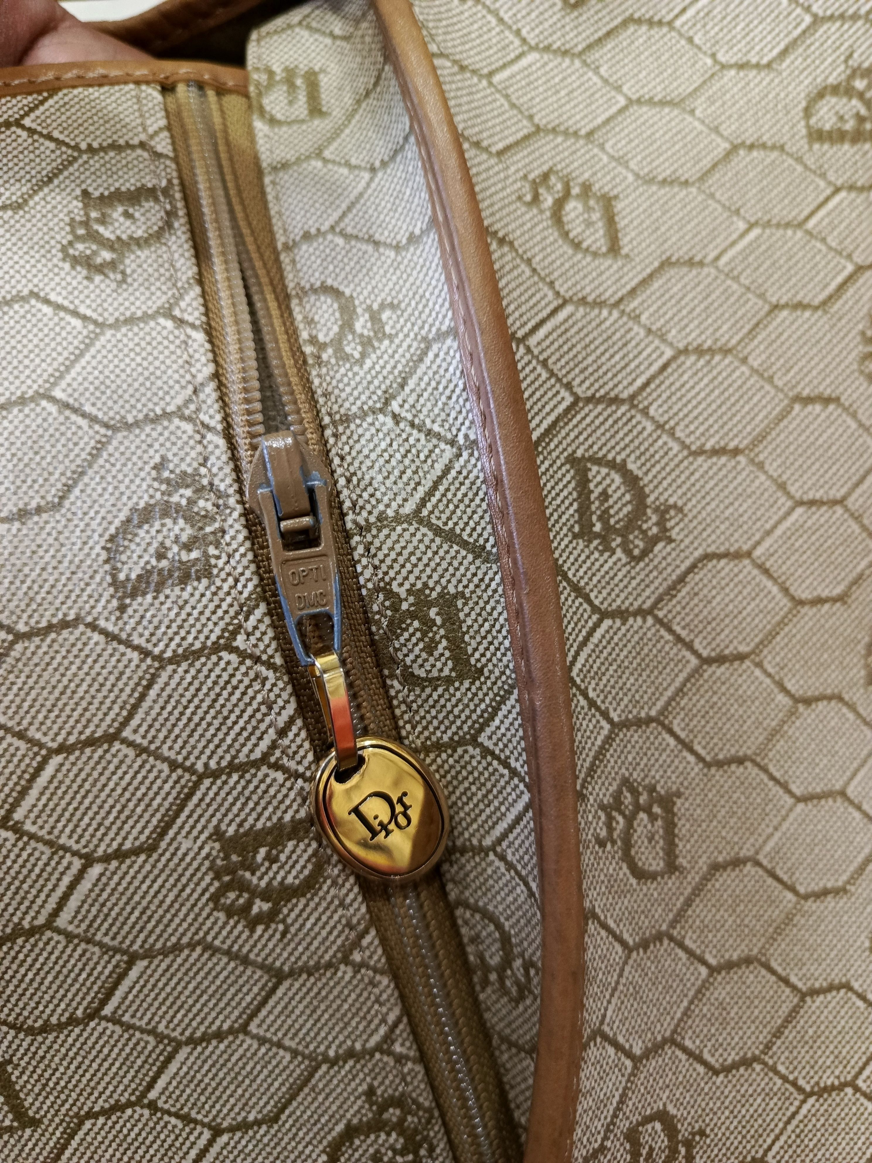 Dior Dior Leather Shoulder Bag Auth Beige Medium Women France Size ONE SIZE - 2 Thumbnail
