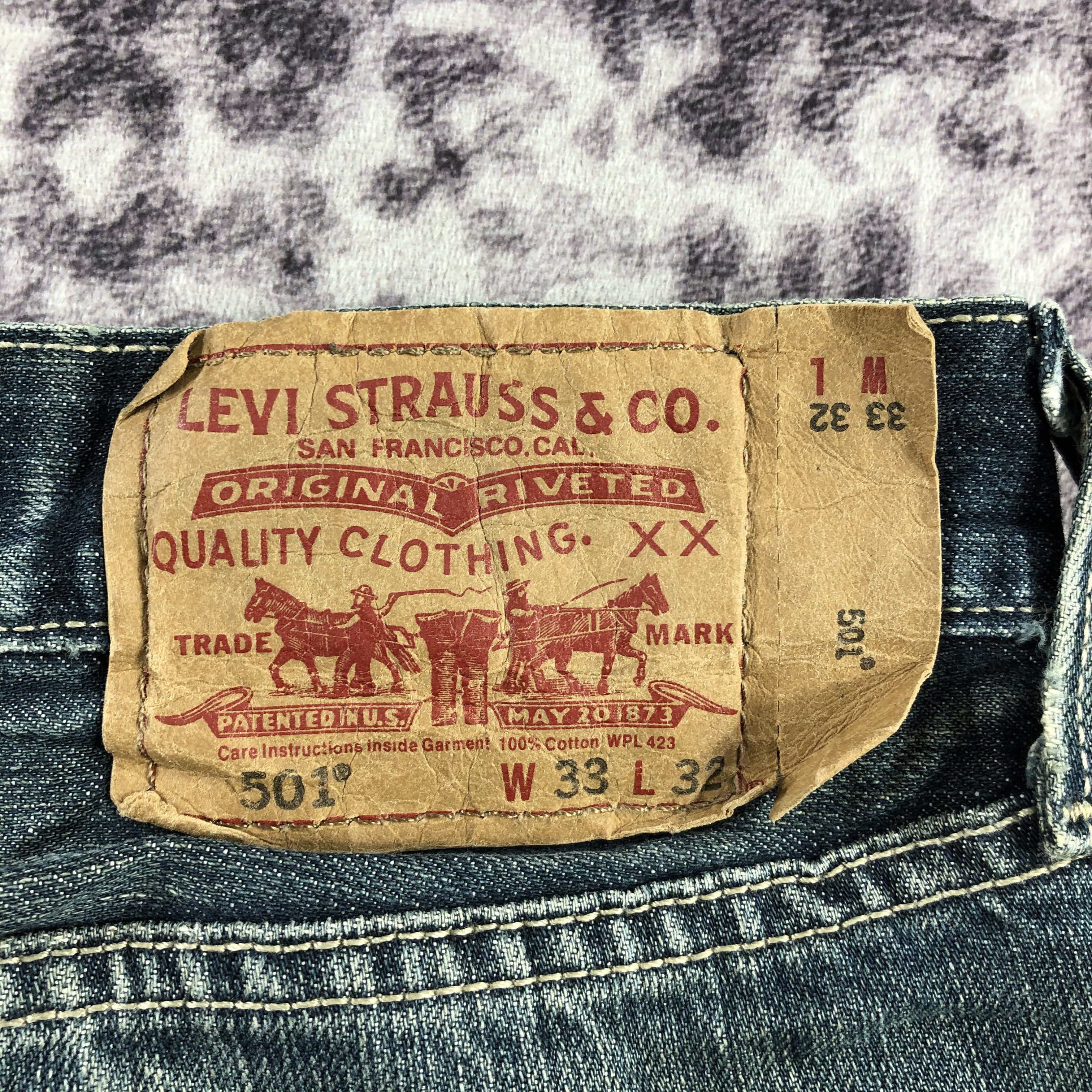 Levi's Vintage Blue Wash Levis 501 Jeans-JM3136 Size US 32 / EU 48 - 8 Thumbnail