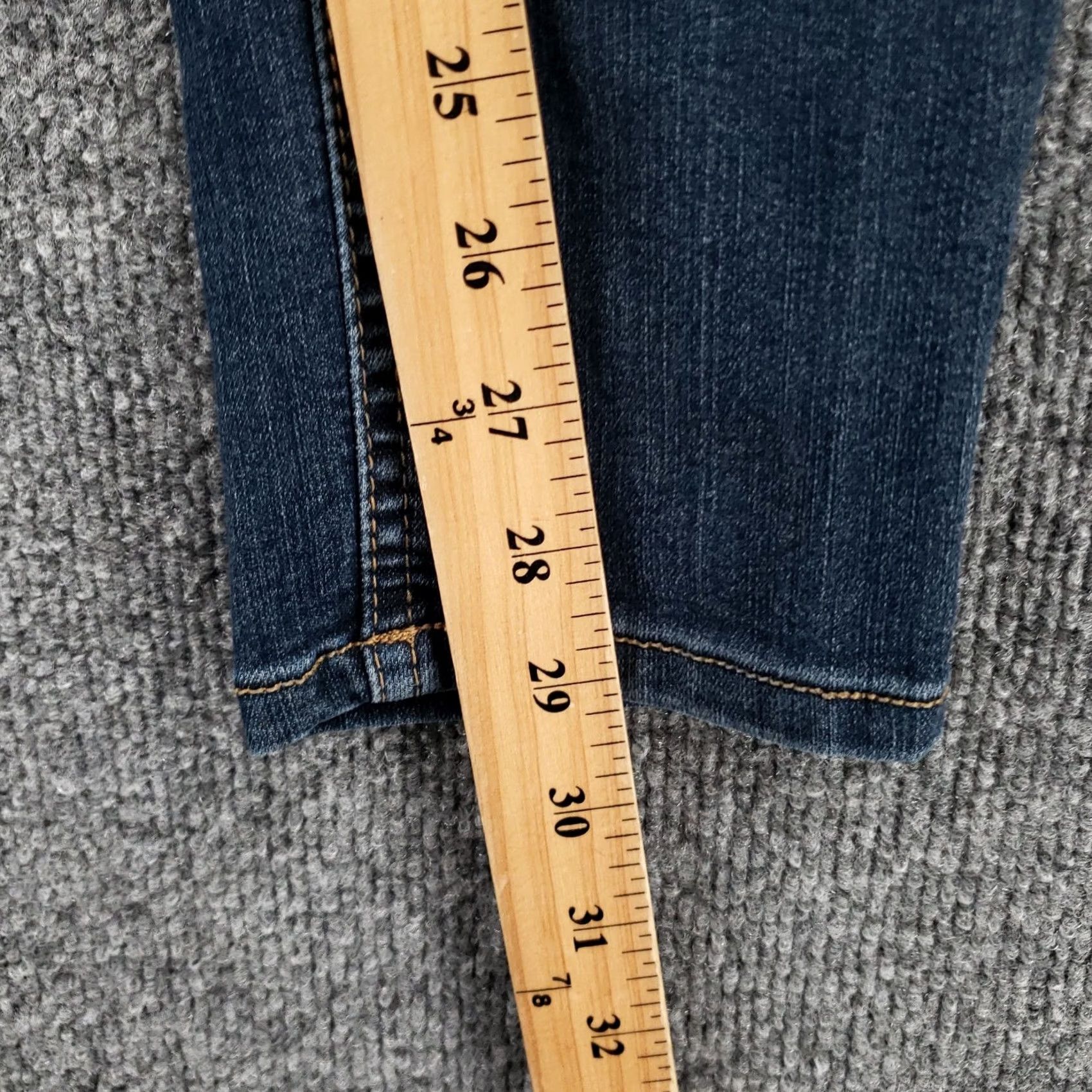 Vintage Democracy Ab Technology Skinny Jeans Womens Size 10 Blue Stretch Dark Wash Denim Size 32" / US 10 / IT 46 - 4 Thumbnail