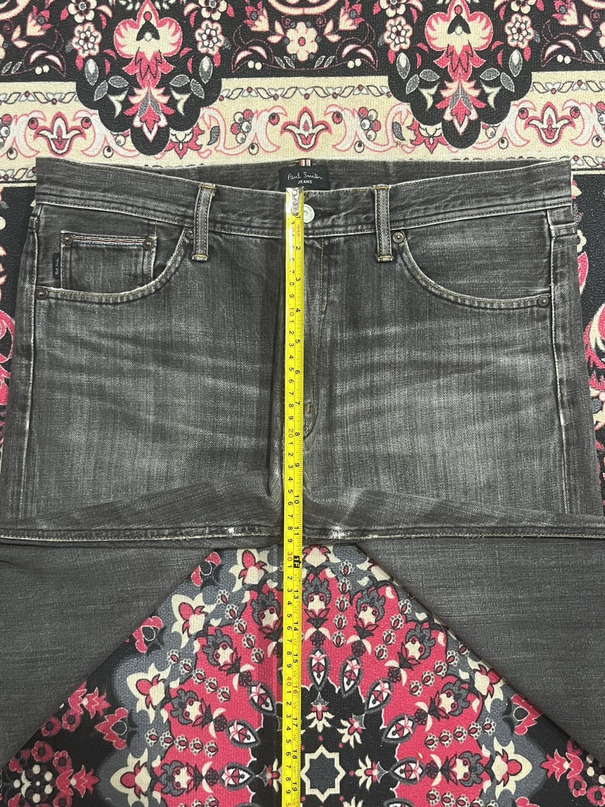 Paul Smith ⚡️Loose Fit⚡️Vintage Designer Paul Smith Black Faded Jeans Size US 34 / EU 50 - 15 Thumbnail