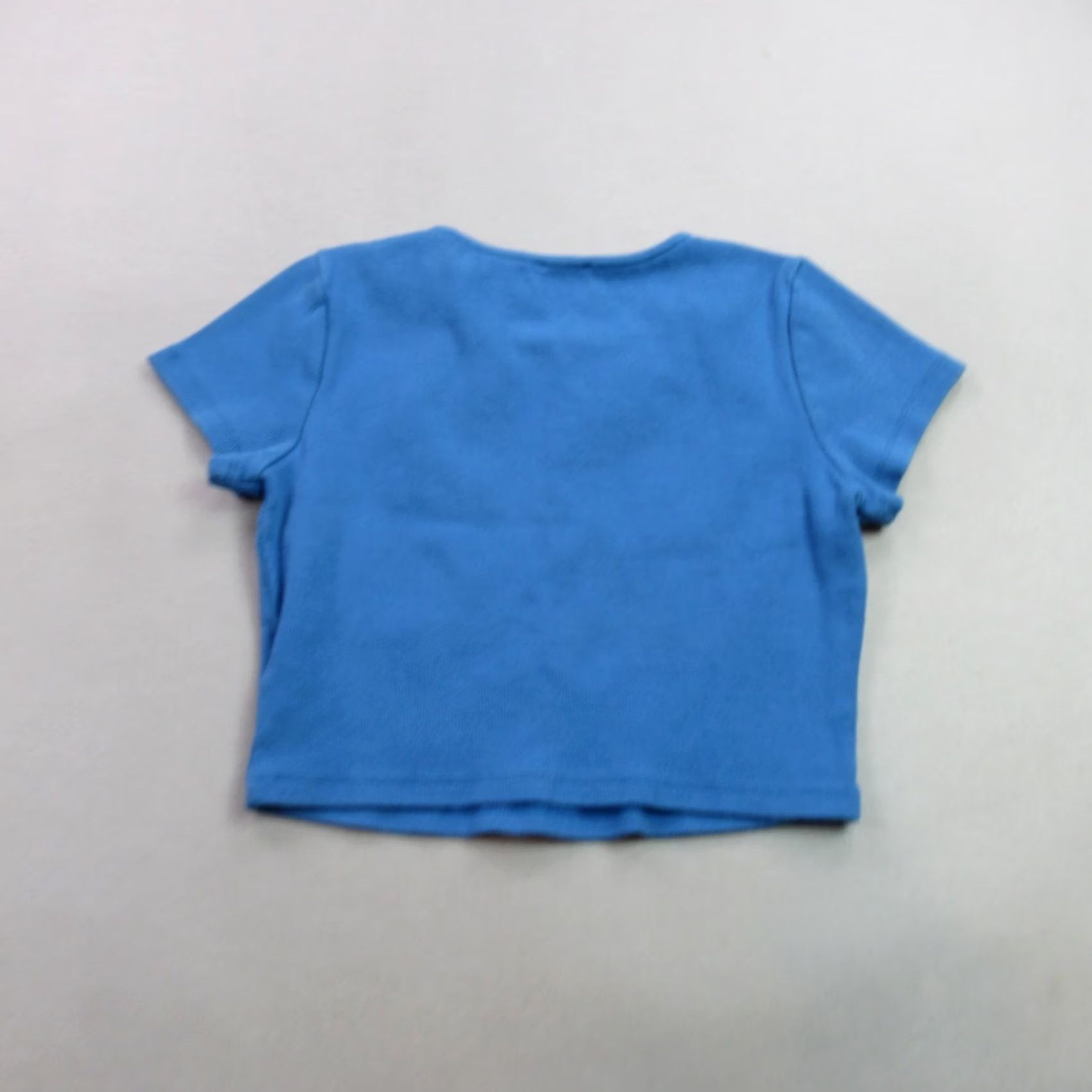 PRINCESS POLLY Princess Polly Shirt Womens 6 Short Sleeve Crew Neck Pullover Blue Casual Size M / US 6-8 / IT 42-44 - 6 Thumbnail