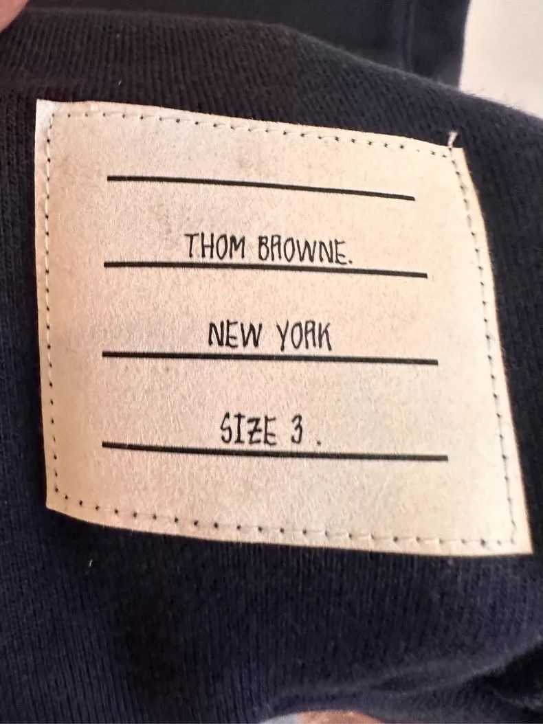 Thom Browne Thom browne Size 3 Dark blue four-striped drawstring trous Size US 30 / EU 46 - 5 Thumbnail