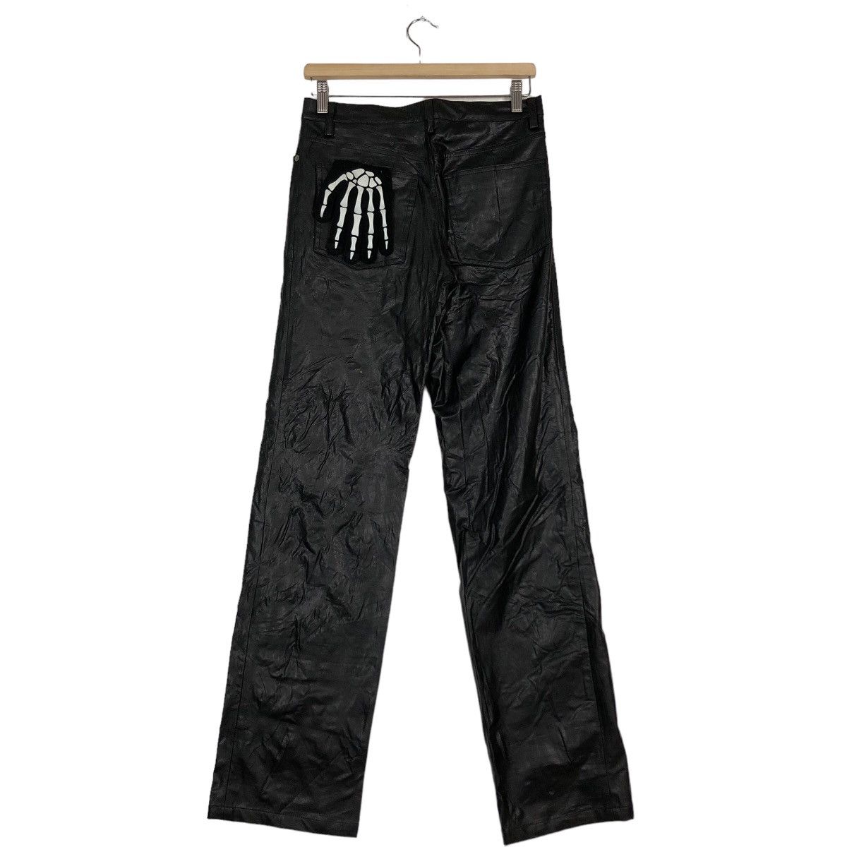 Genuine Leather 🔥90s Cigar Branch Genuine Leather Pants Issey Miyake Racing Size US 30 / EU 46 - 7 Thumbnail