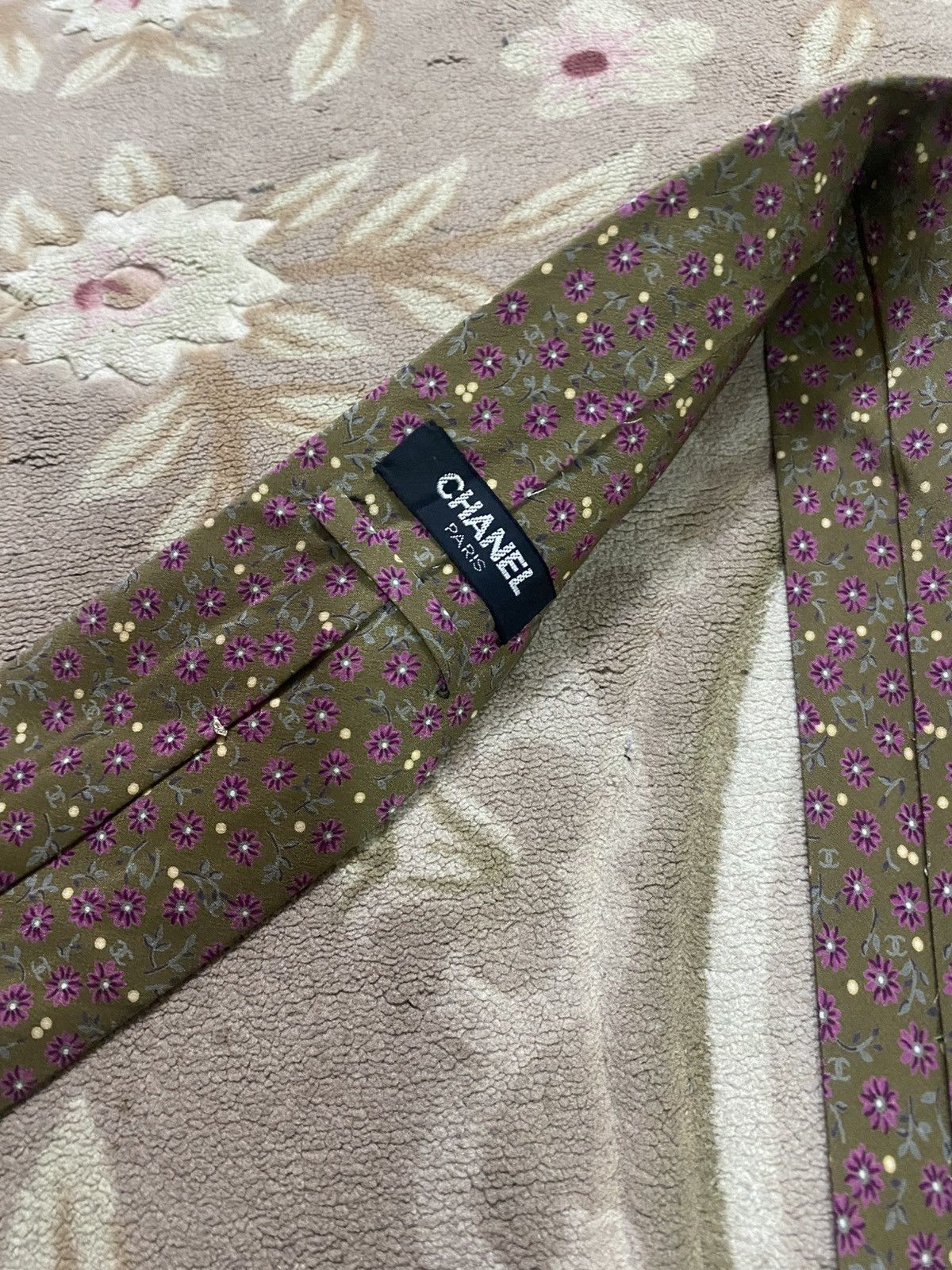 Chanel Chanel Silk Designer Mens Tie - Menswear Accessory Classic Size ONE SIZE - 4 Thumbnail