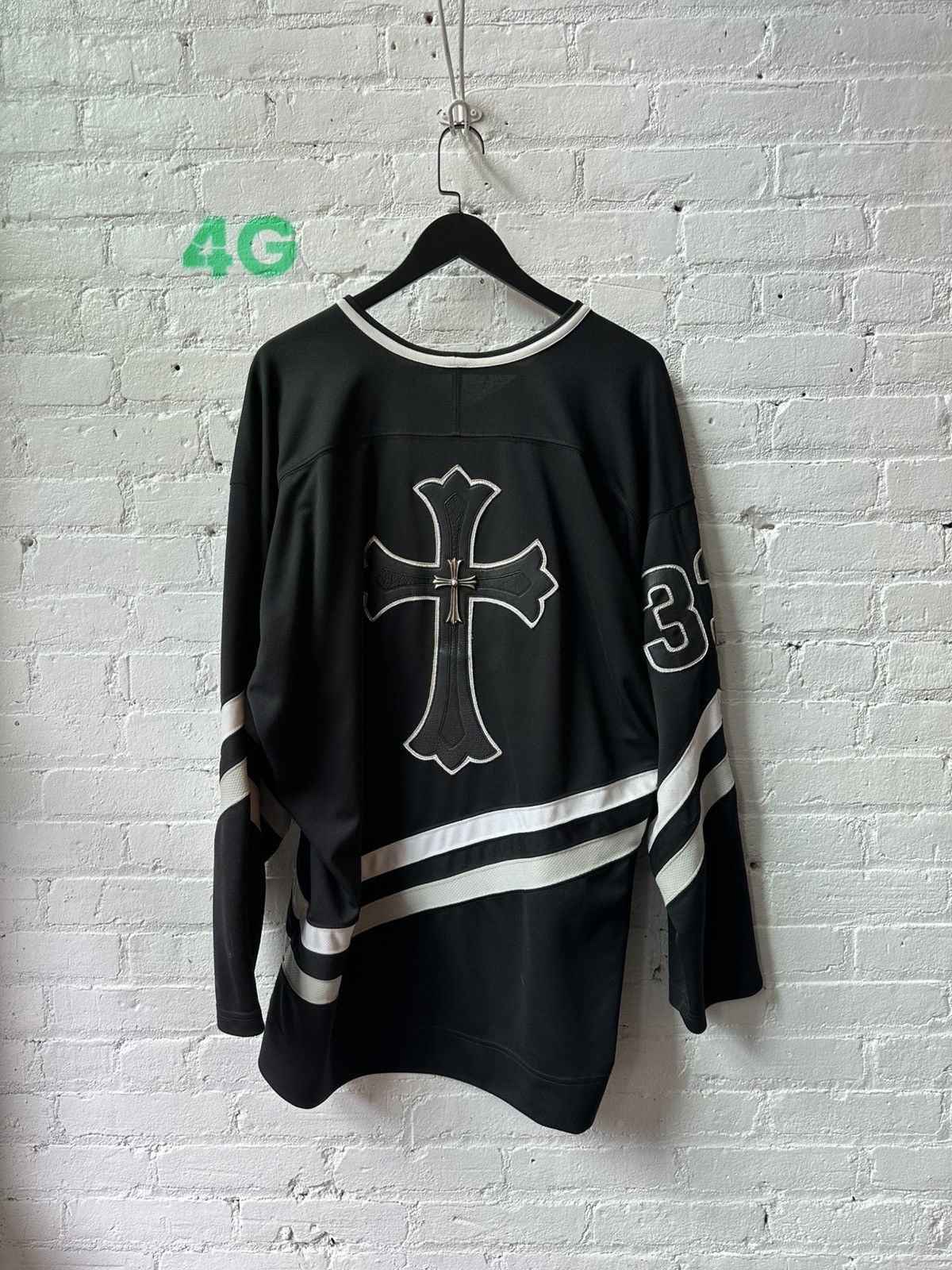 Chrome Hearts CHROME HEARTS PATCHED HOCKEY JERSEY XL XXL 2XL Size US XL / EU 56 / 4 - 4 Thumbnail