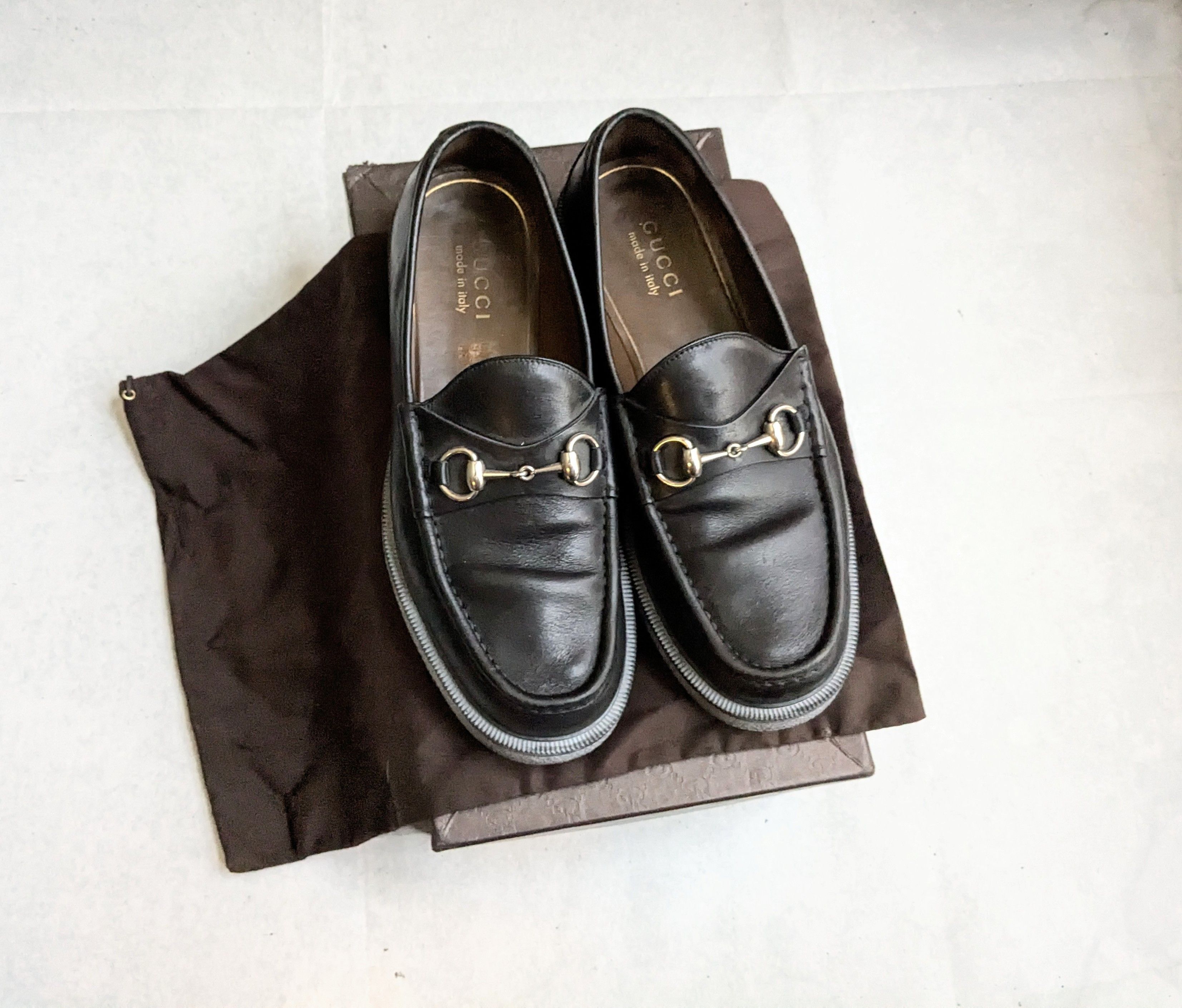 Gucci Gucci Horsebit Black Leather 8.5 Snaffle Size US 8.5 / EU 41-42 - 1 Thumbnail