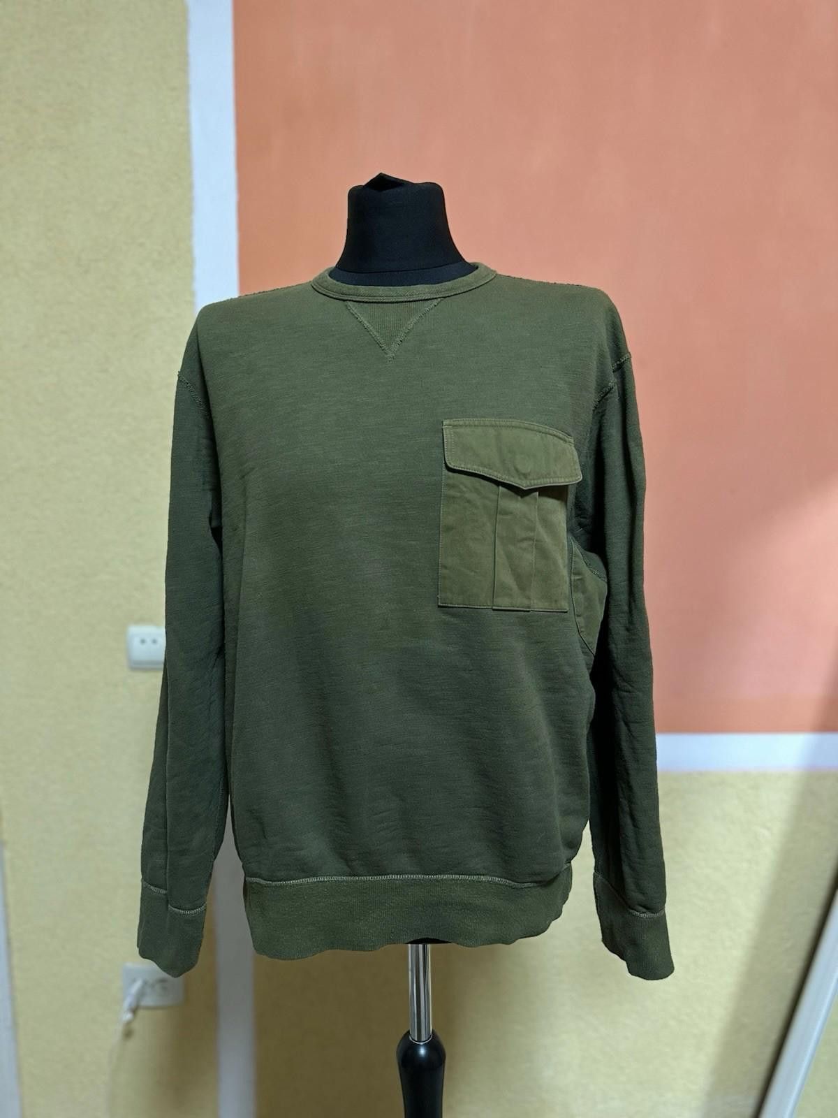 Rag & Bone Sweater Pullover Airington Crew Military Sz XL