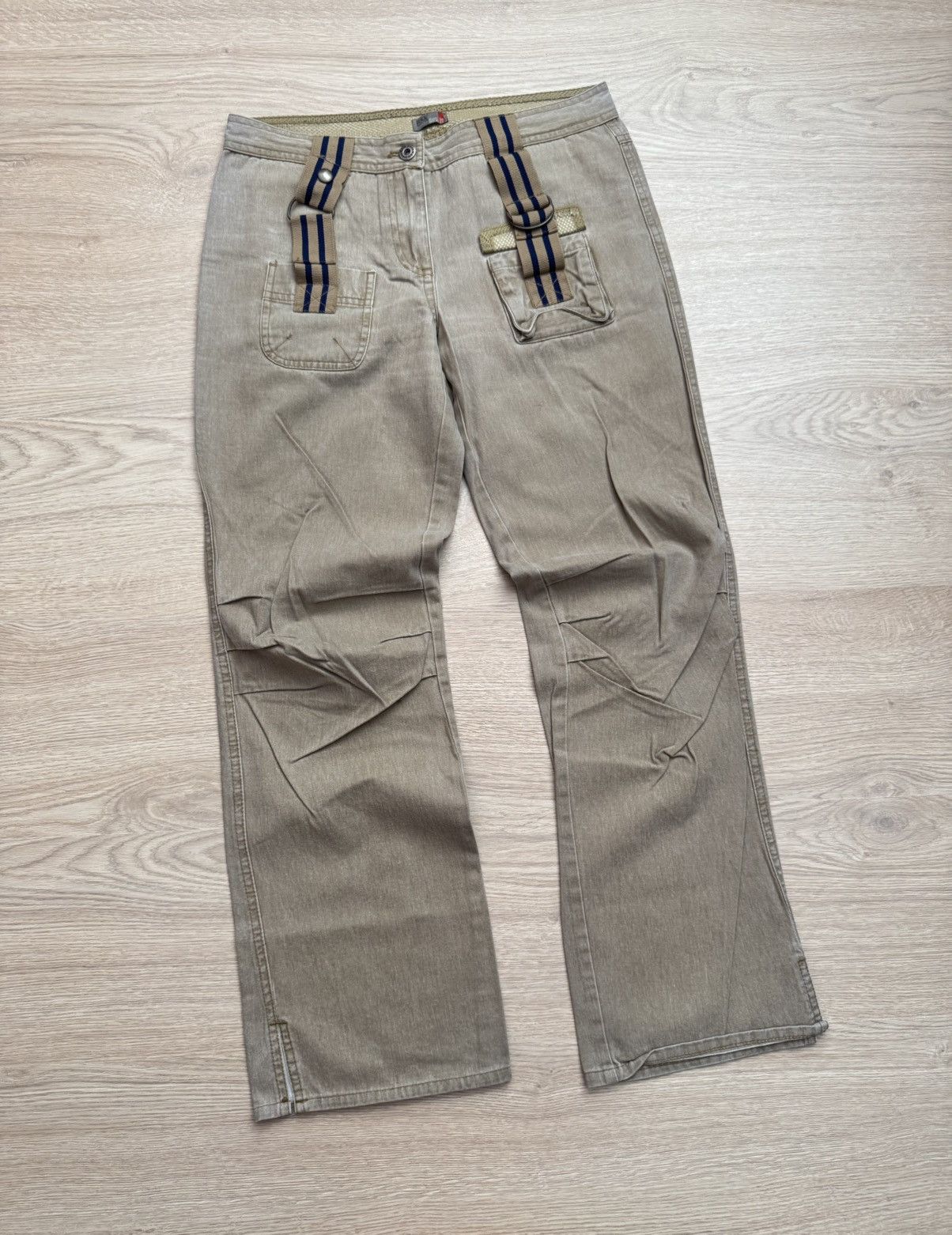 Japanese Brand Vintage 00’s BSK Women’s Japanese Bootcut Pants Size 26" / US 2 / IT 38 - 1 Thumbnail