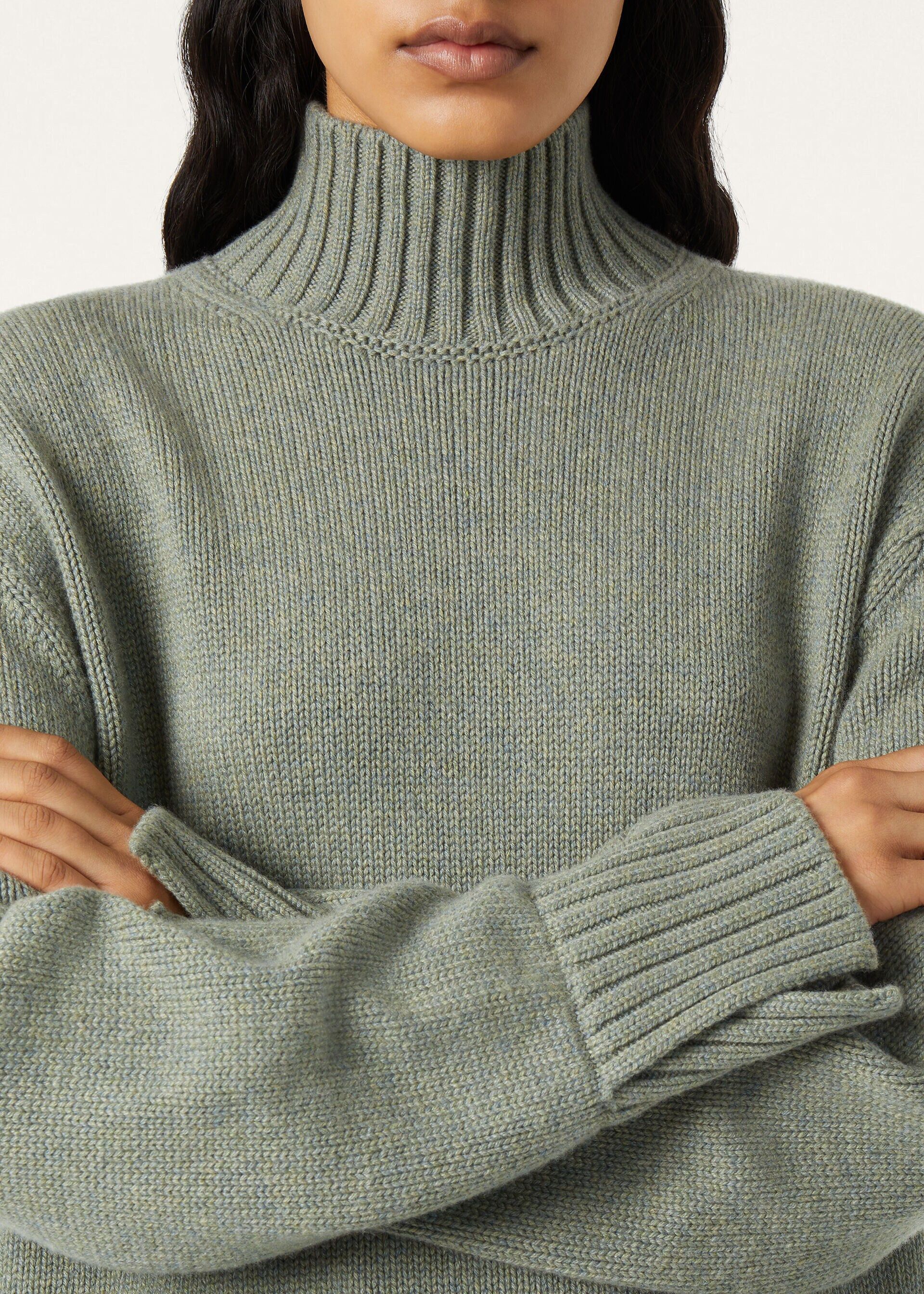 Loro Piana os11x0426 FRW0018 Parksville Turtleneck Sweater in Green Size XS / US 0-2 / IT 36-38 - 3 Thumbnail