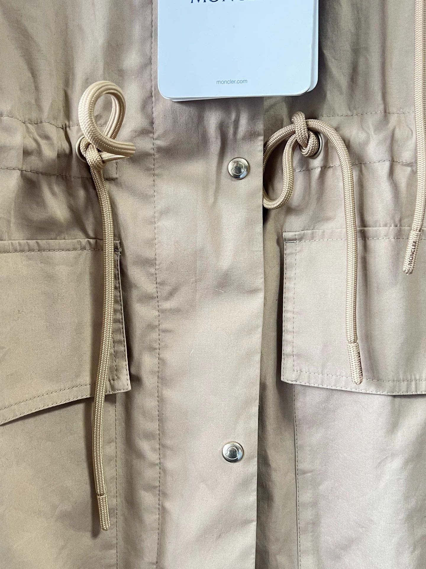 Moncler Moncler GAILLON Women's Khaki Hooded Coat 00 Size XXS / US 00 / IT 34 - 5 Thumbnail