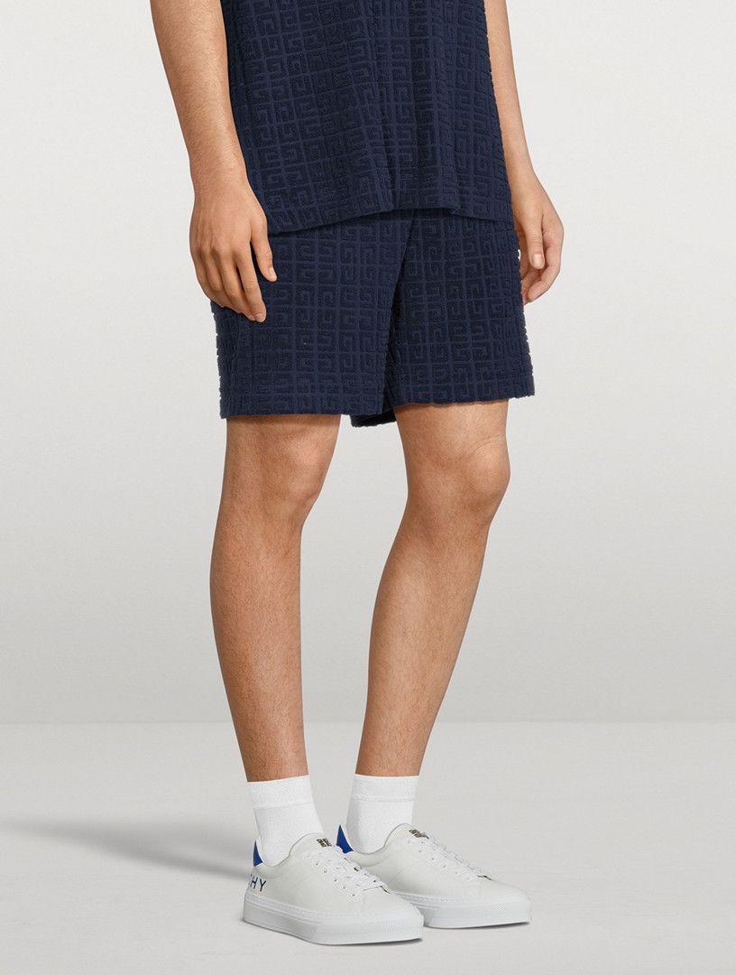 Givenchy oc11z0725 Towelling Bermuda Shorts in Blue Size US 32 / EU 48 - 5 Thumbnail