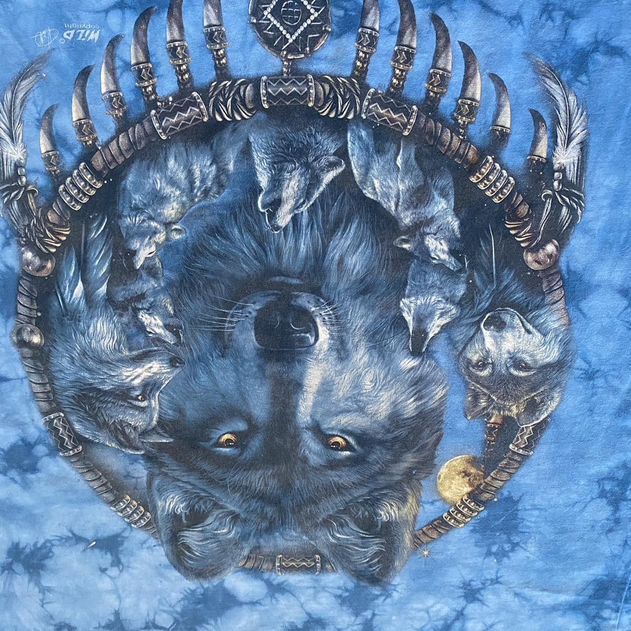 Other Blue and black Boxy Wild tie-dye wolf shirt Size US XL / EU 56 / 4 - 3 Thumbnail