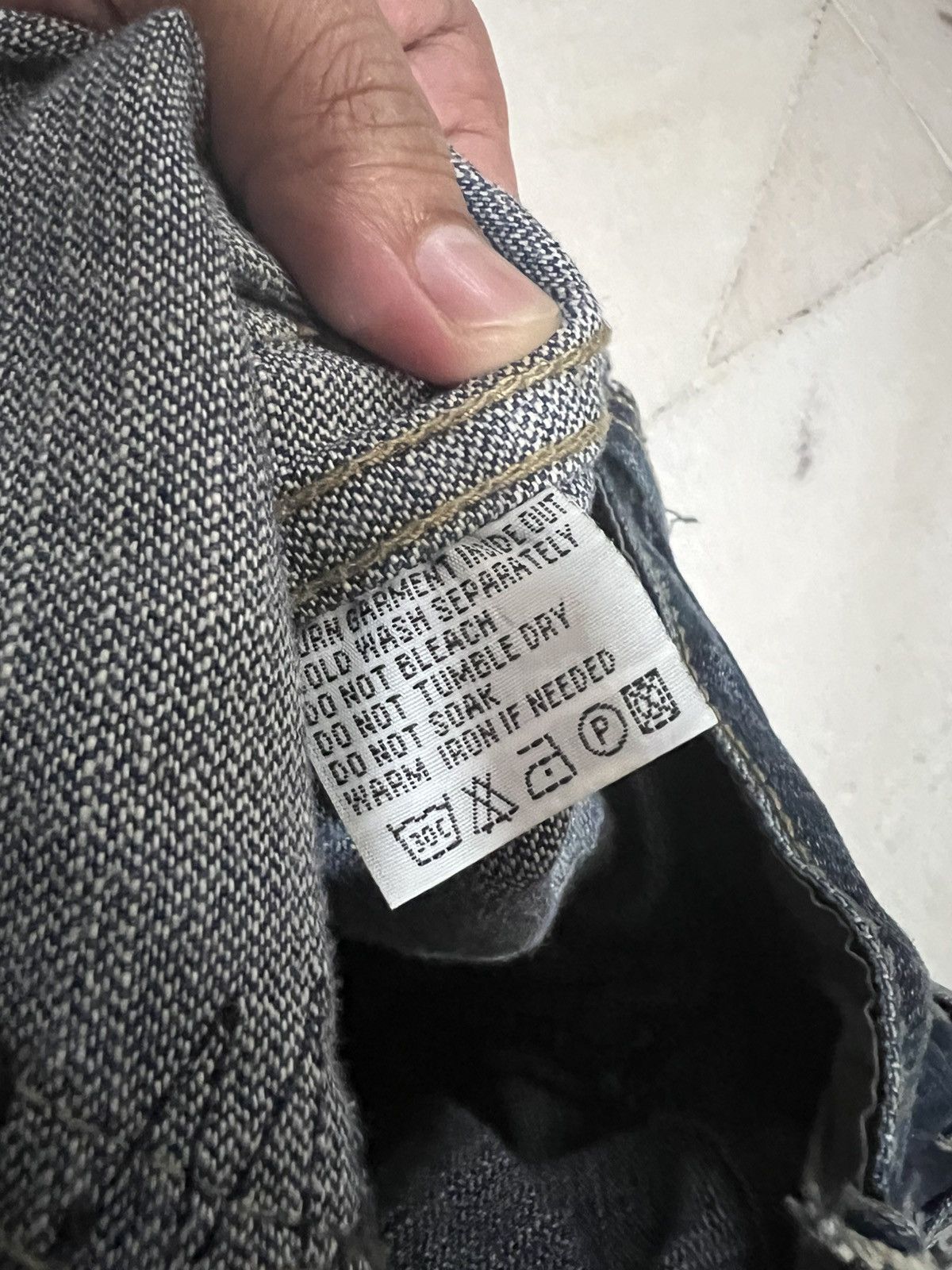 If Six Was Nine × Japanese Brand × Le Grande Bleu (L.G.B.) 🌈Flare 90’s style Tough Jean Smitth Distress Jean Size US 30 / EU 46 - 16 Thumbnail